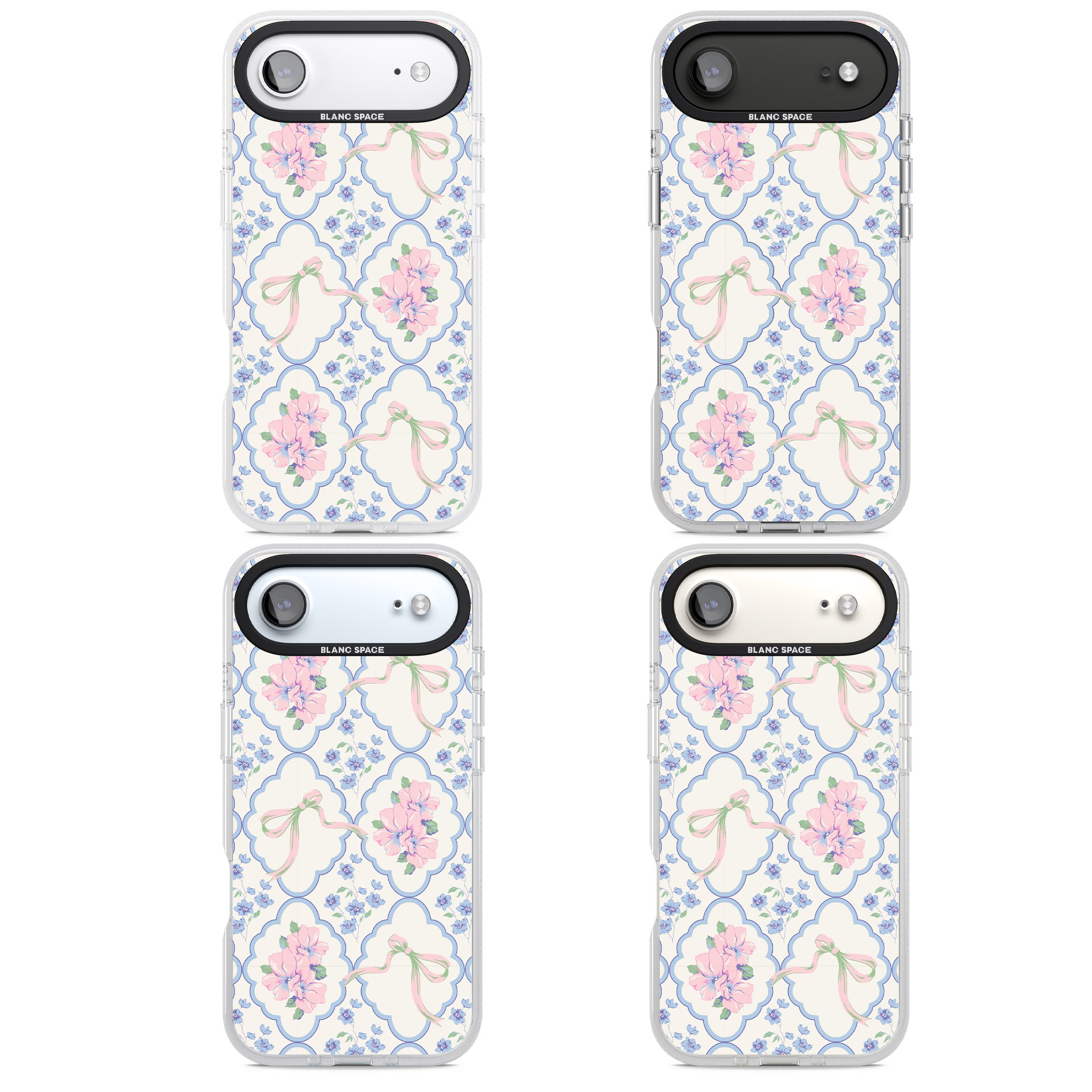 Coquette Flowers & Bows iPhone 17 Air Impact Air Clear Phone Case APT Impact Protection