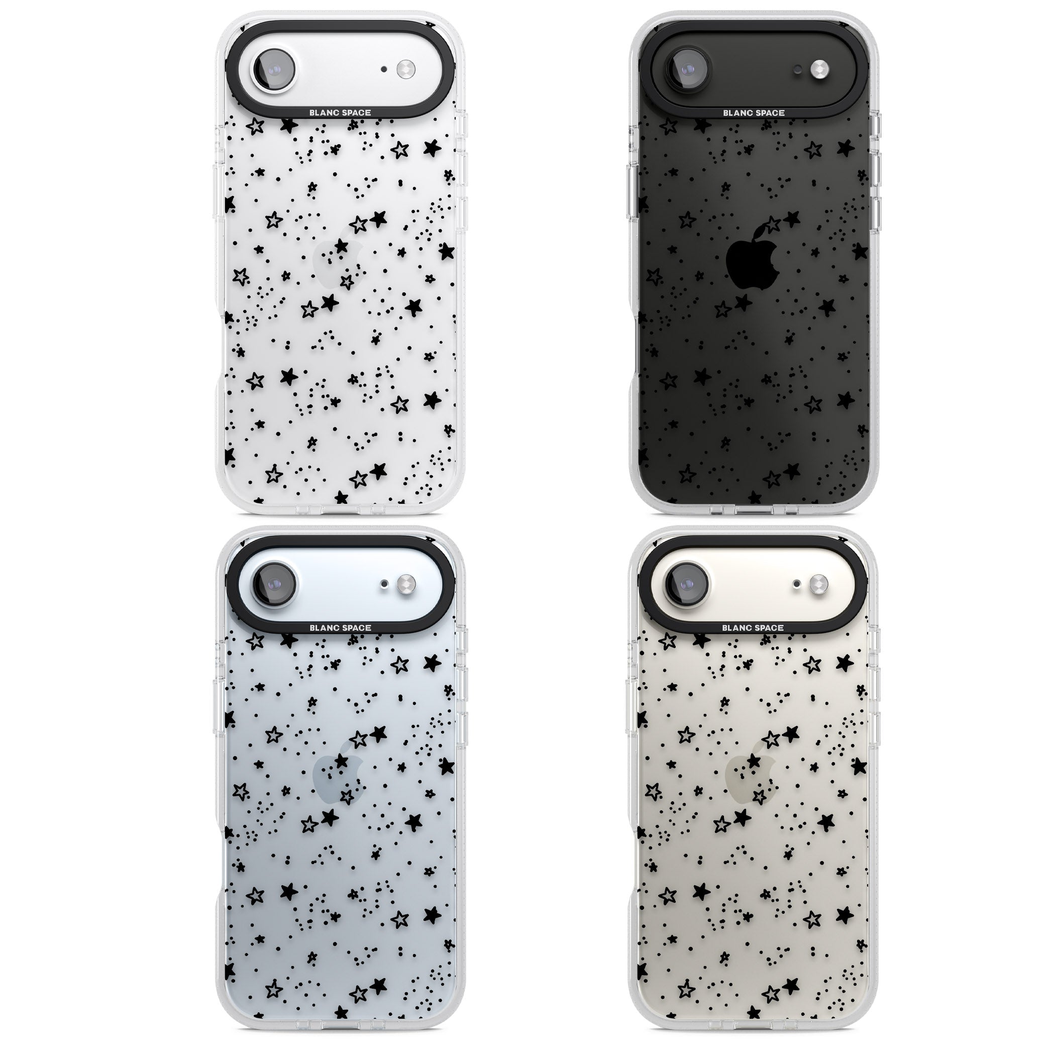 Midnight Stars iPhone 17 Air Impact Air Clear Phone Case APT Impact Protection