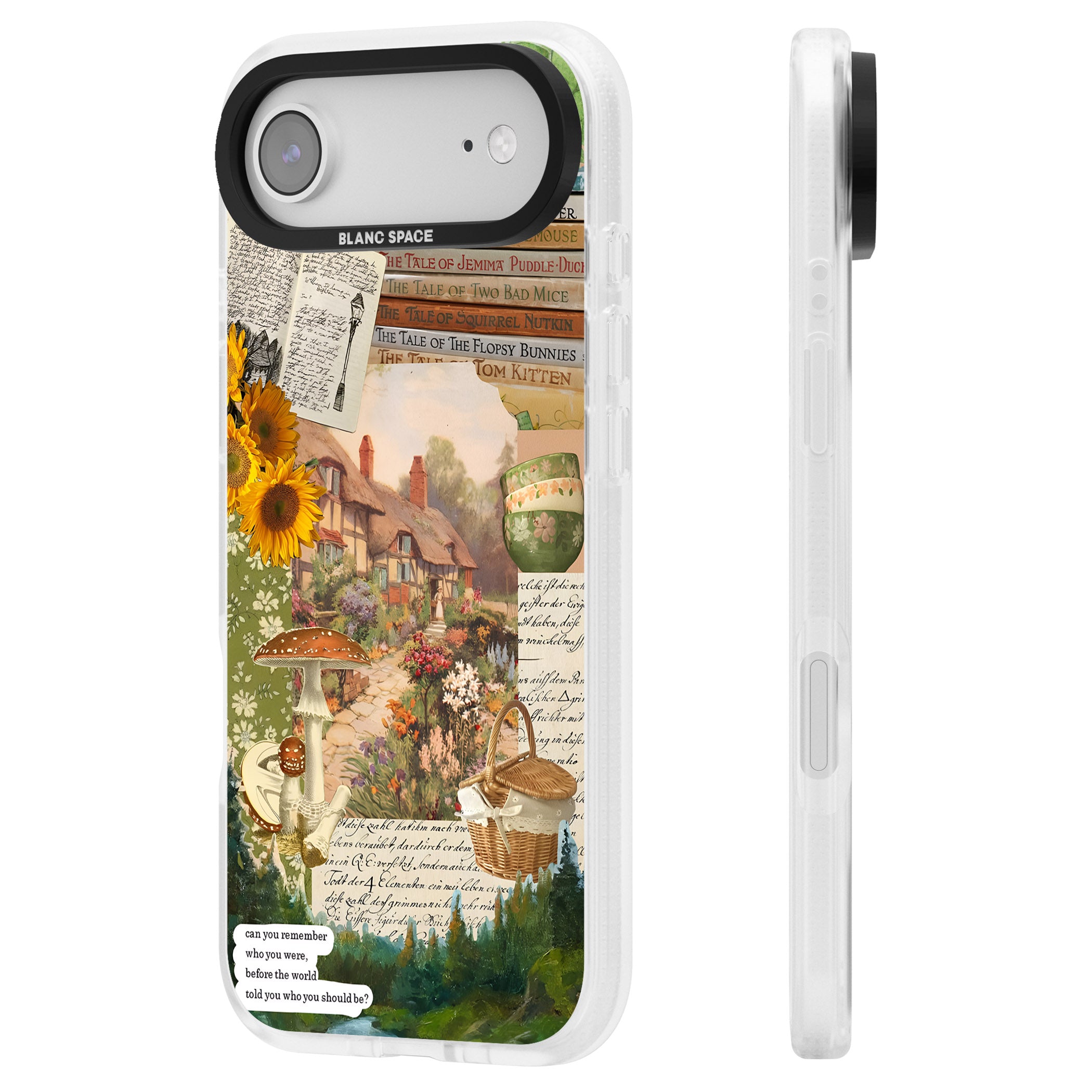 Bookworm iPhone 17 Air Impact Air Clear Phone Case Side Profile