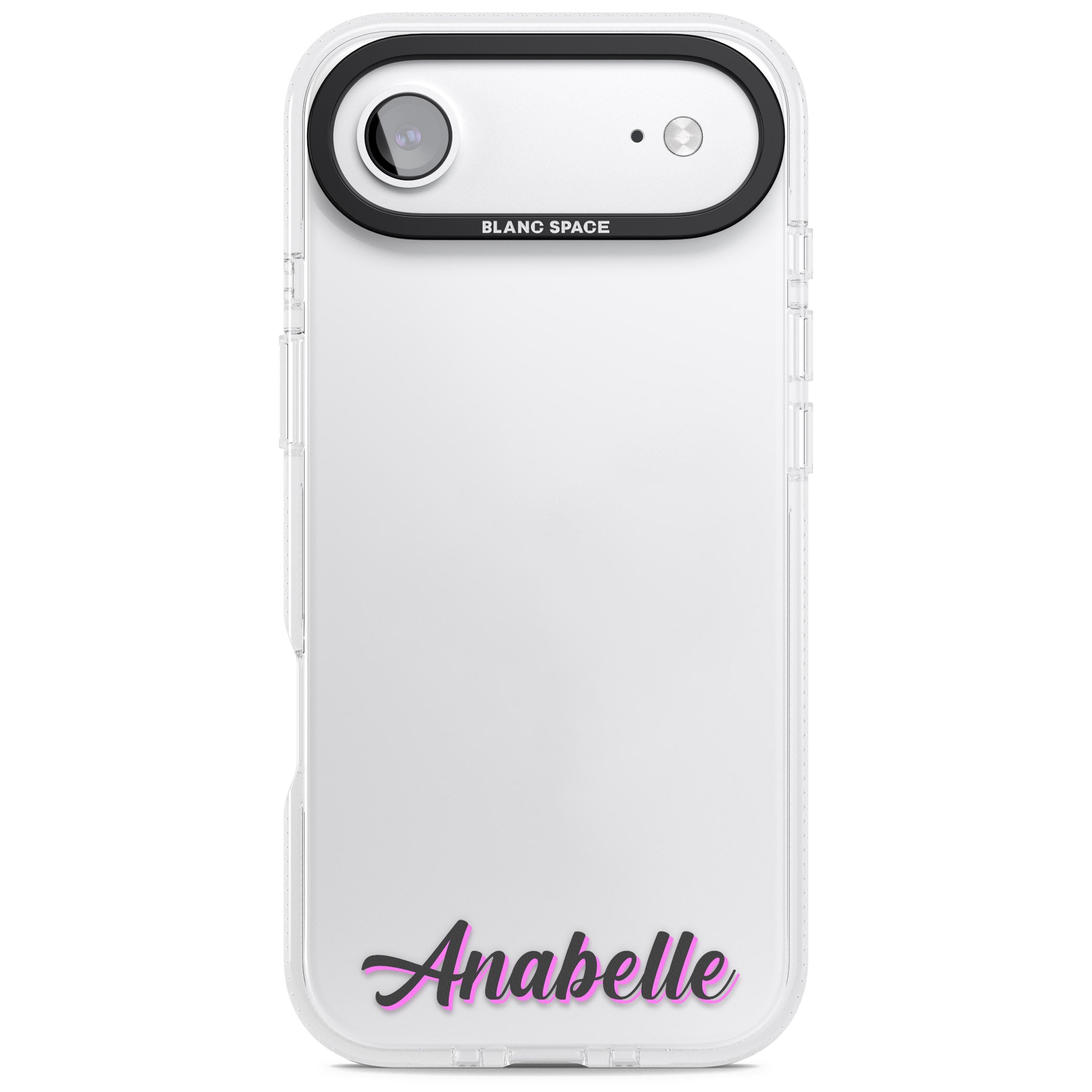 Personalised Cute Bottom Name iPhone 17 Air Impact Air Clear Phone Case