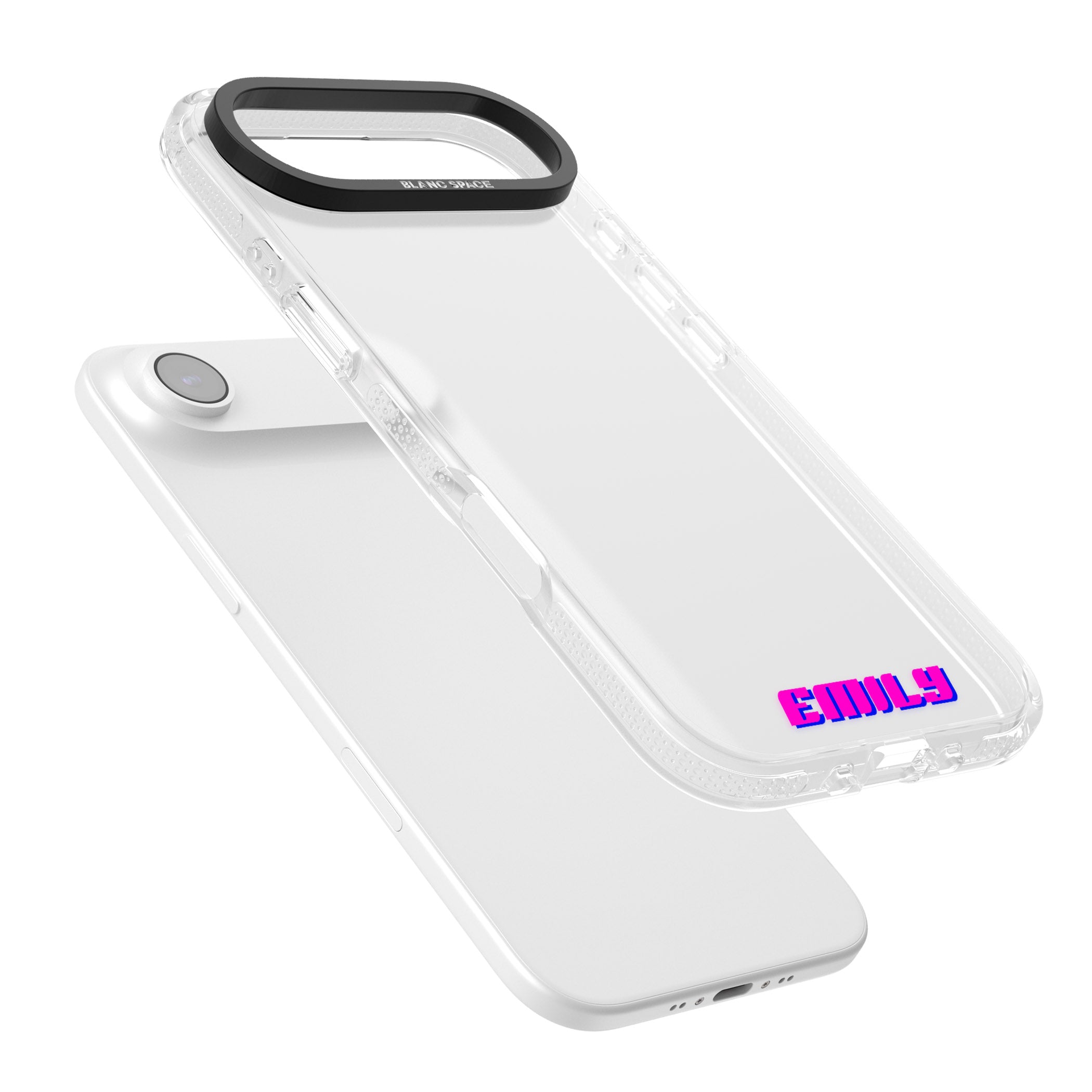 Personalised Cool Bottom Name iPhone 17 Air Impact Air Clear Phone Case Colours