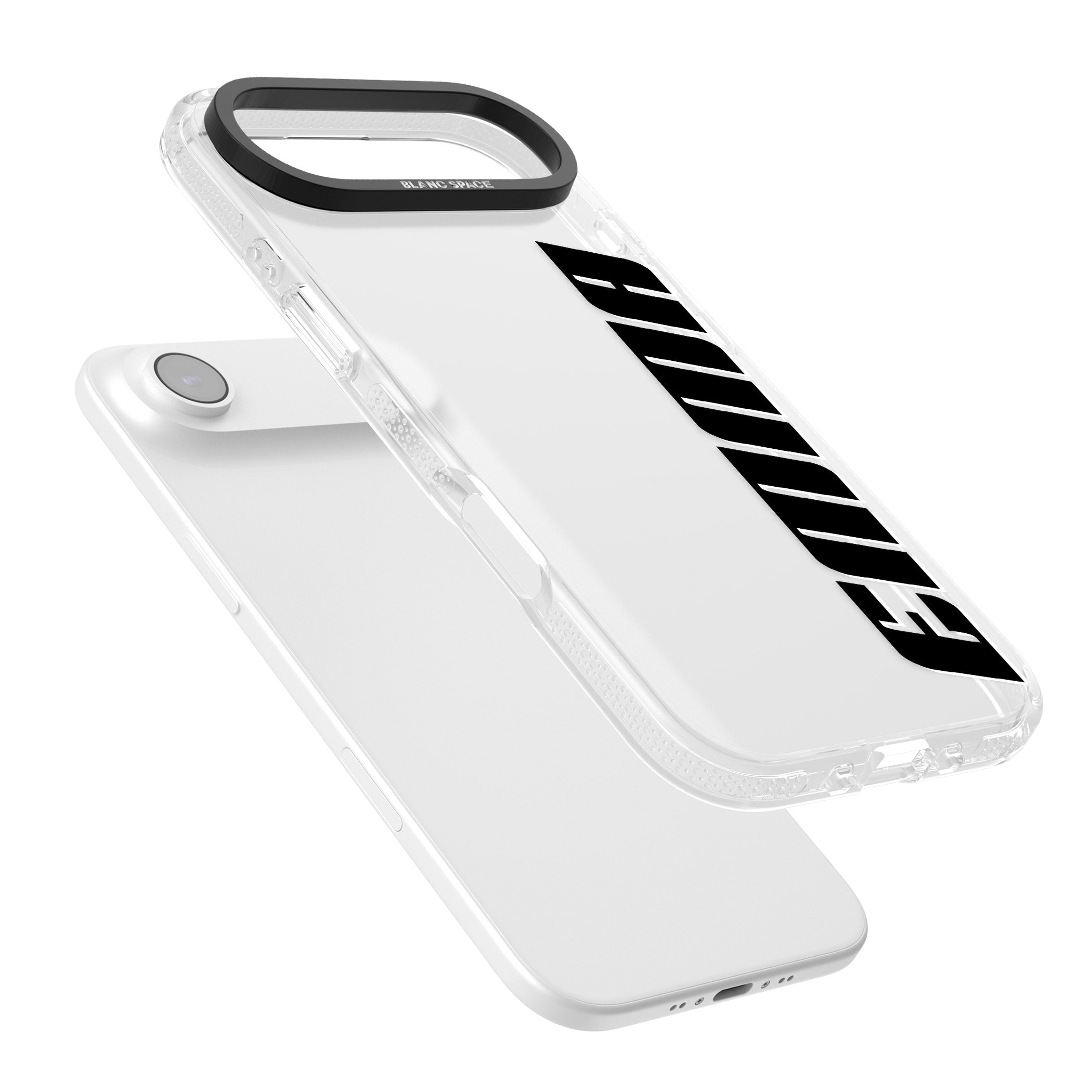 Personalised Vertical Bold Name iPhone 17 Air Impact Air Clear Phone Case Colours