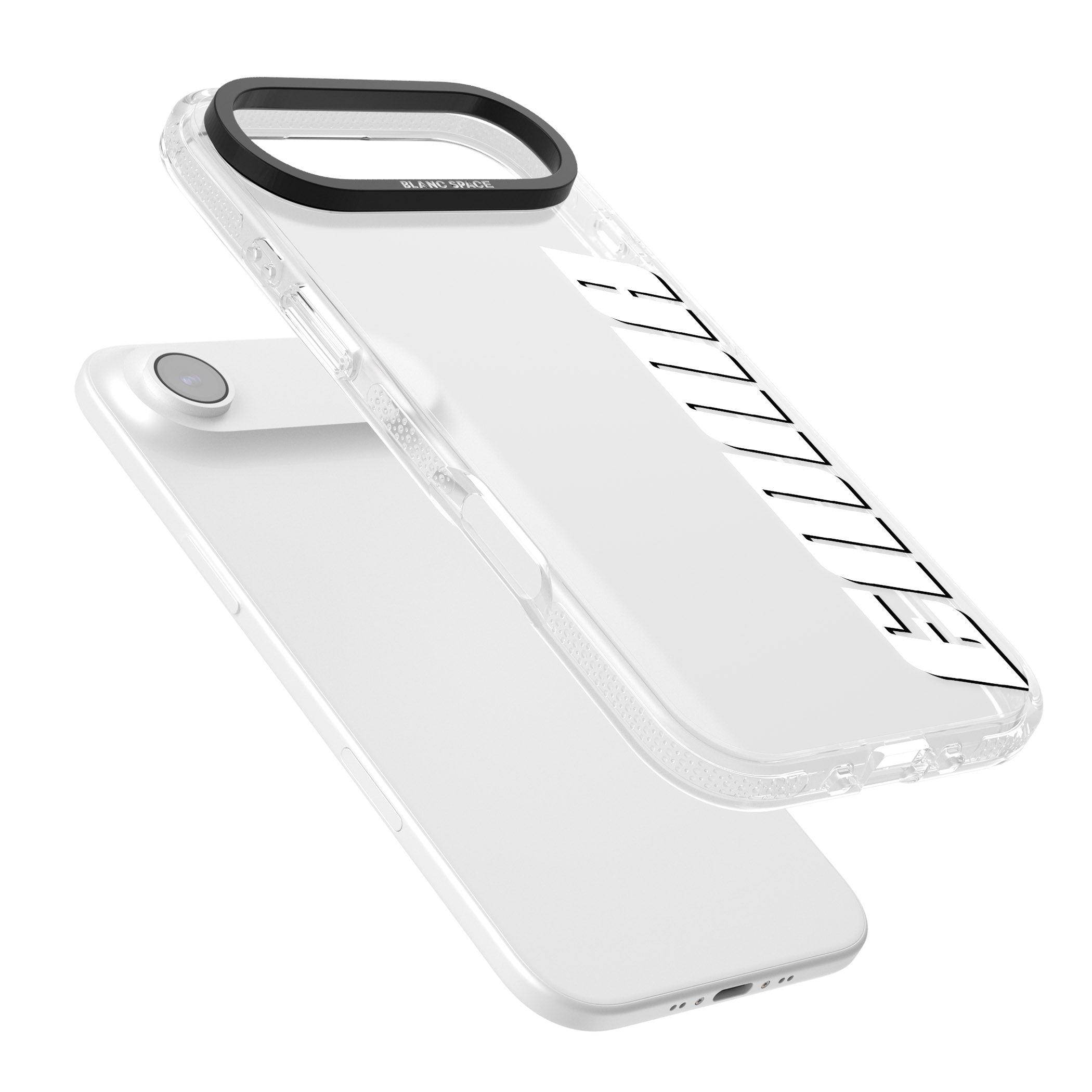 Personalised Vertical Bold Name iPhone 17 Air Impact Air Clear Phone Case Colours