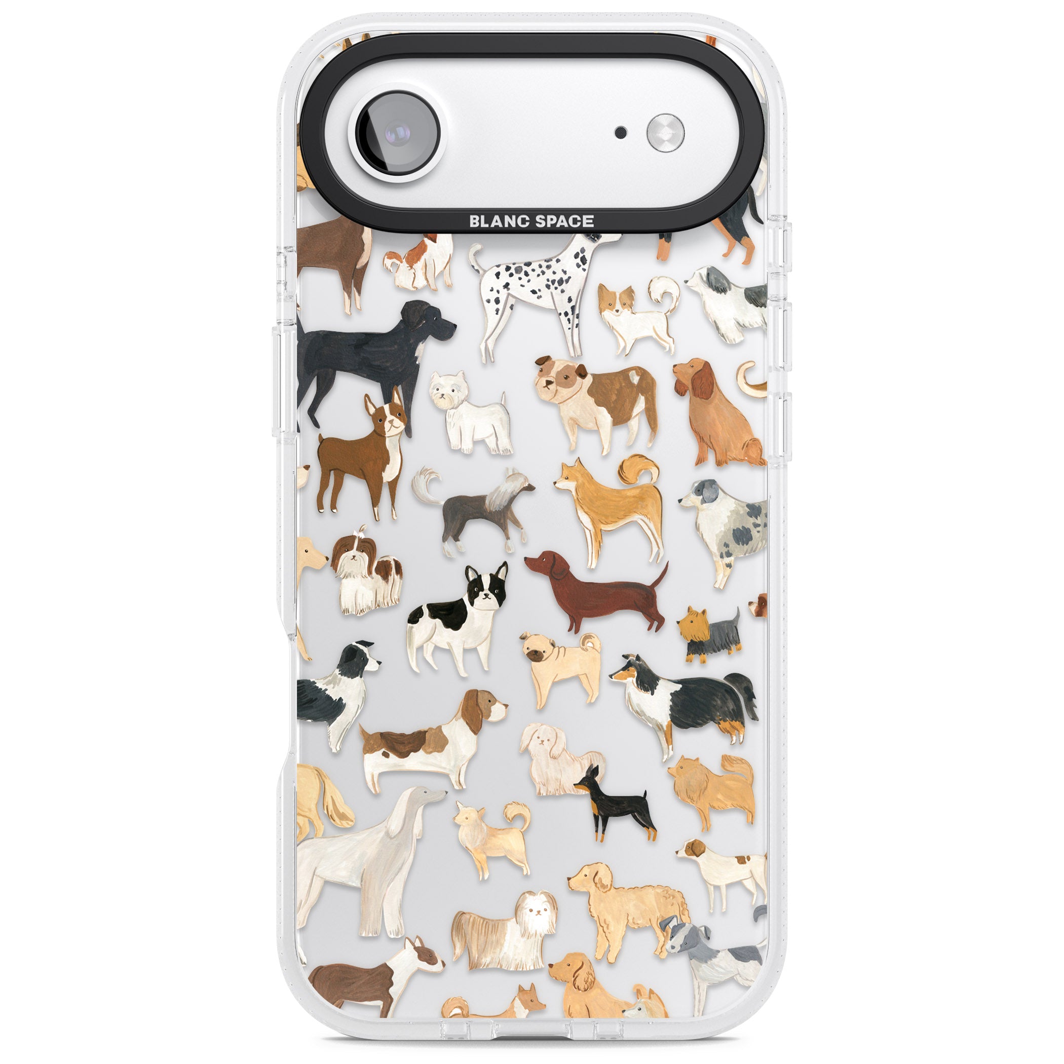 Hand Painted Dogs iPhone 17 Air Impact Air Clear Phone Case