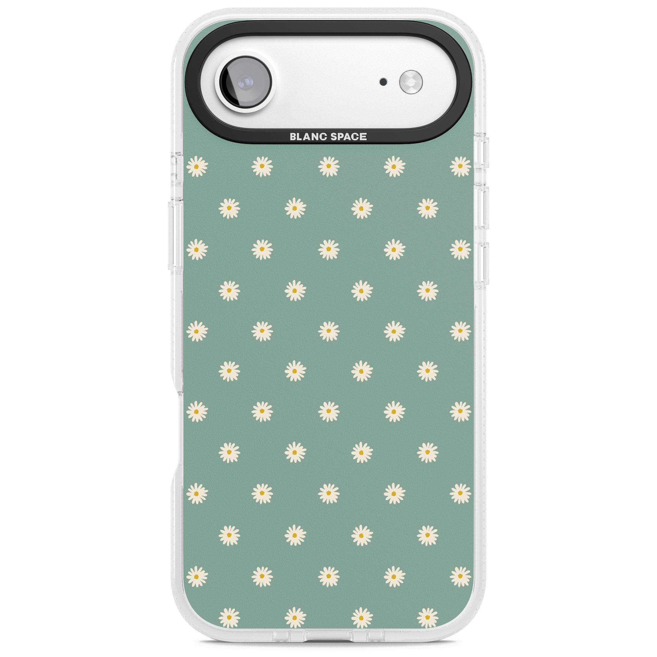 Sage Daisy Floral iPhone 17 Air Impact Air Clear Phone Case