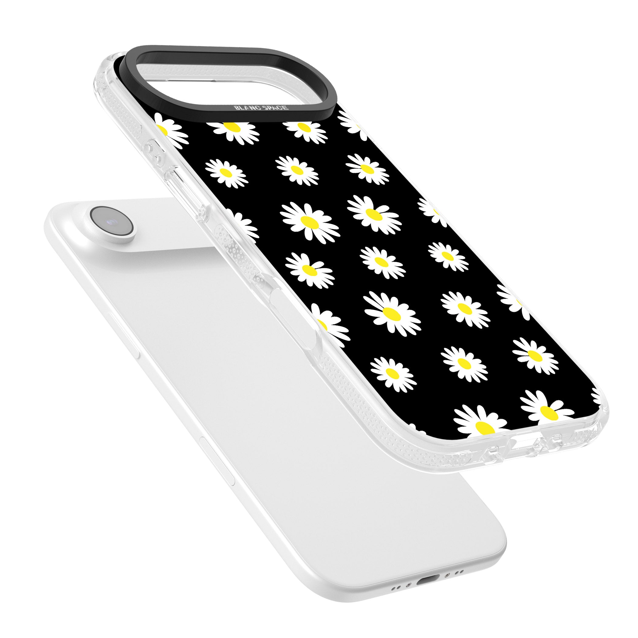 Personalised Chic Daisy Pattern iPhone 17 Air Impact Air Clear Phone Case Colours