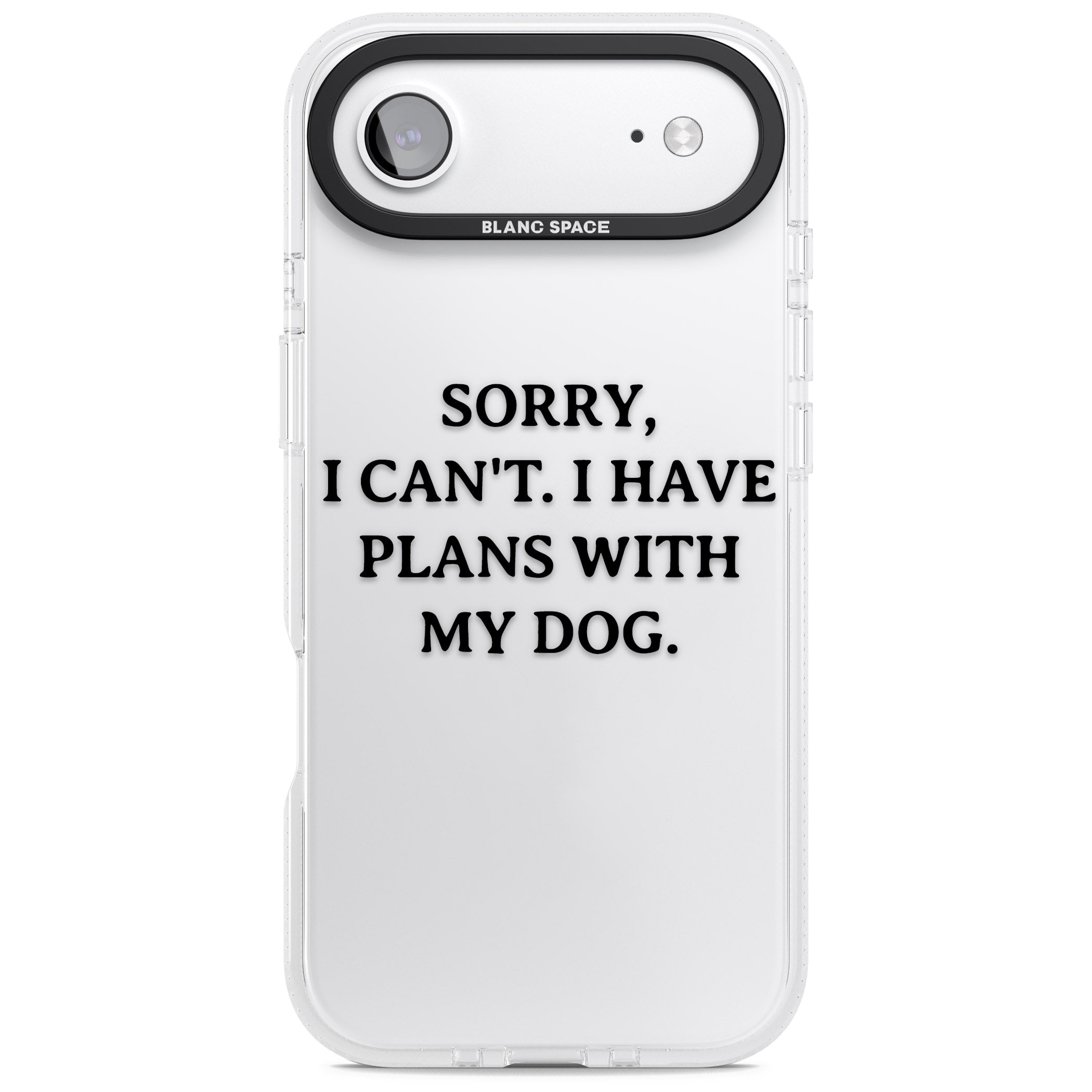 I Have Plans With My Dog iPhone 17 Air Impact Air Clear Phone Case