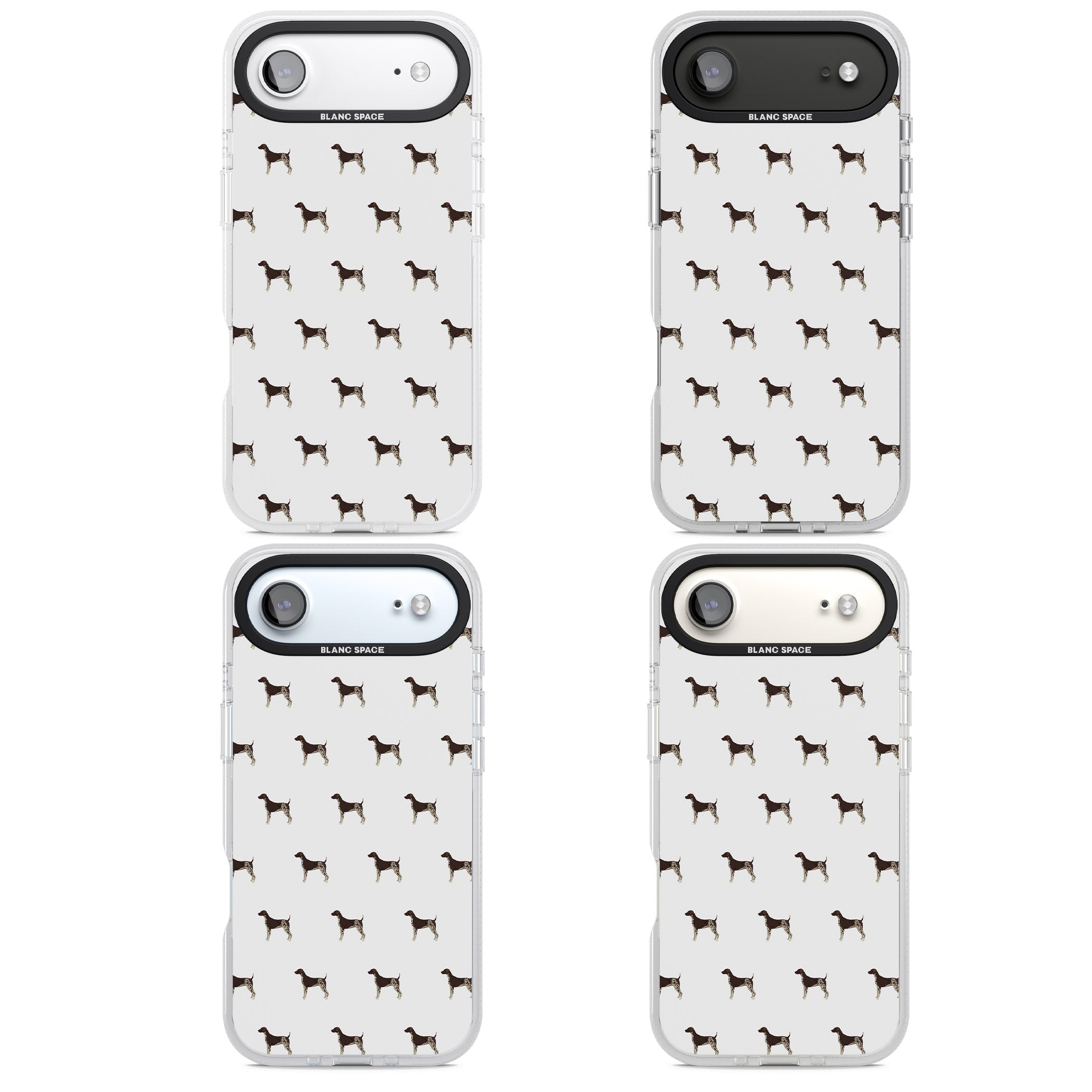 German Shorthaired Pointer Pattern iPhone 17 Air Impact Air Clear Phone Case APT Impact Protection