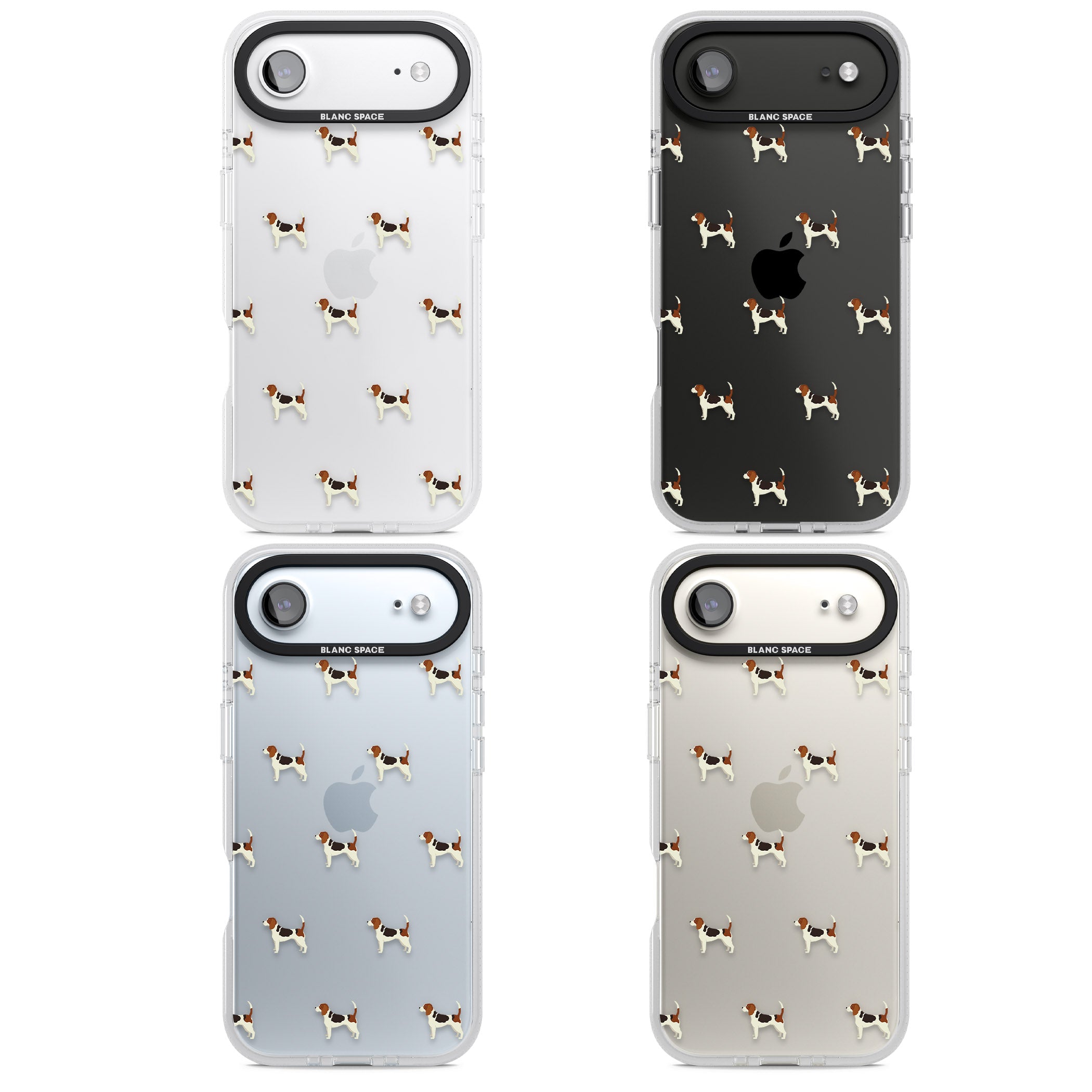 Beagle Dog Pattern iPhone 17 Air Impact Air Clear Phone Case APT Impact Protection