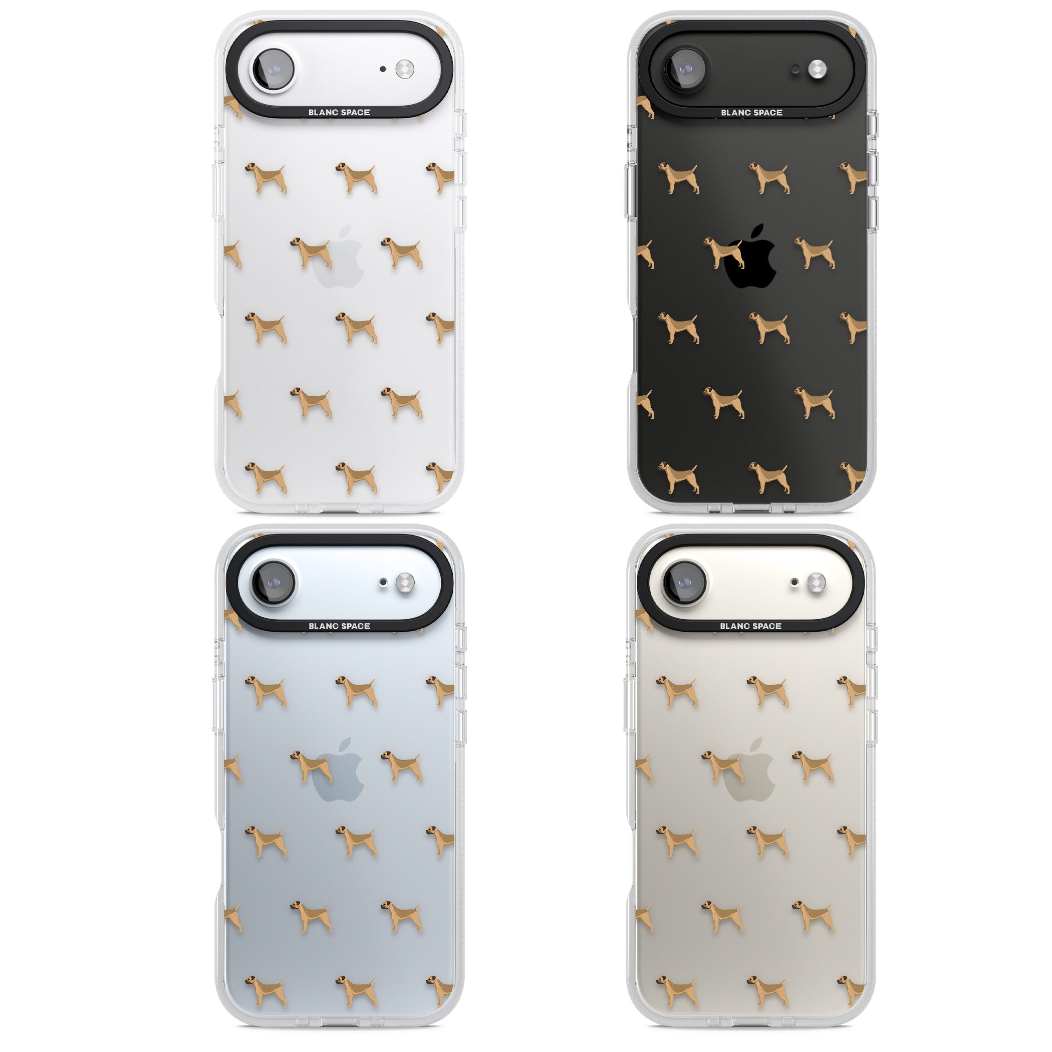 Border Terrier Dog Pattern iPhone 17 Air Impact Air Clear Phone Case APT Impact Protection