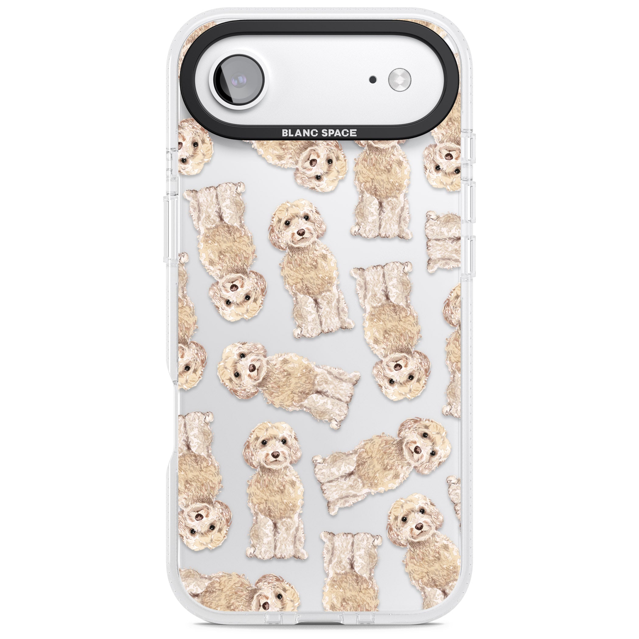 Cockapoo Patterned iPhone 17 Air Impact Air Clear Phone Case
