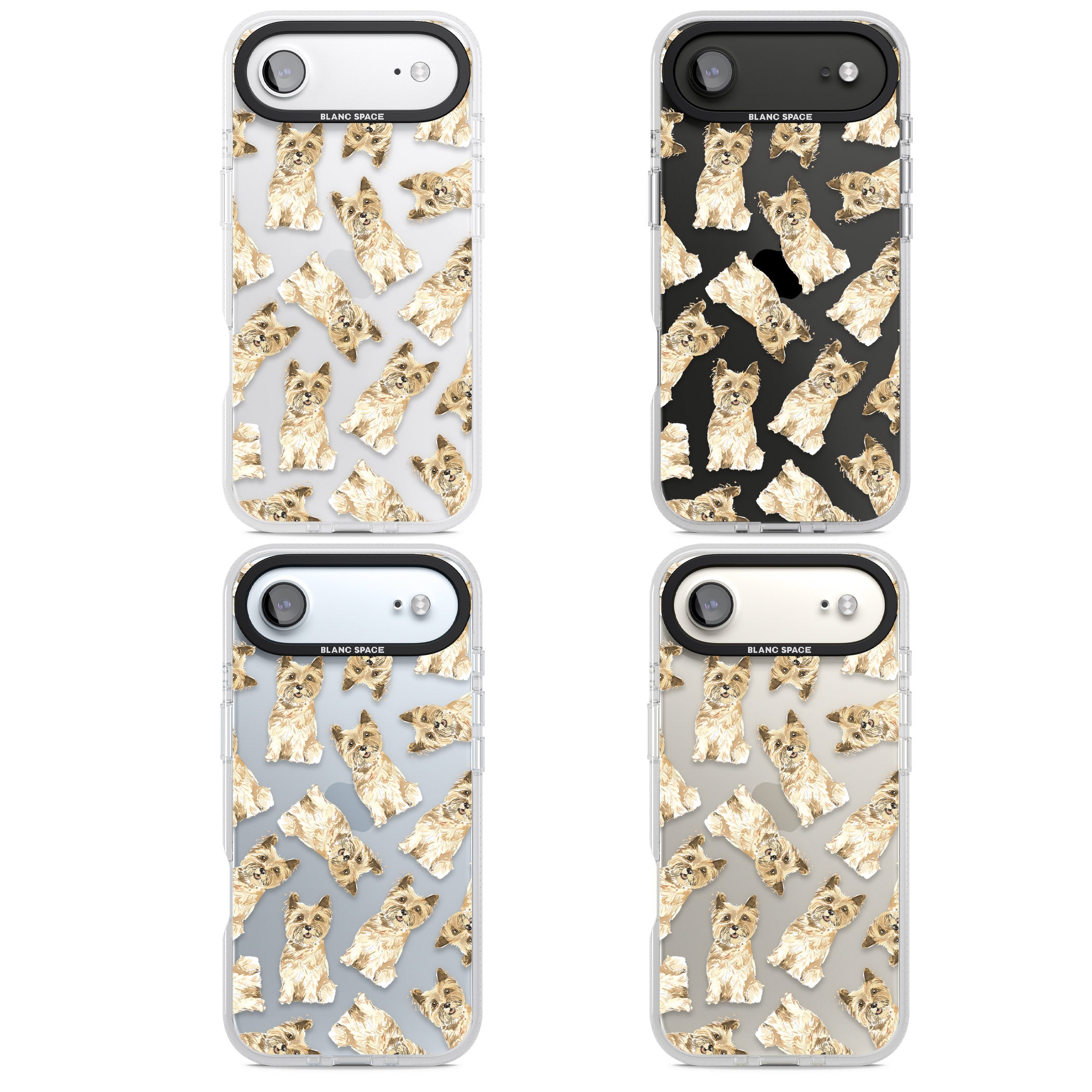 Cairn Terrier Watercolor iPhone 17 Air Impact Air Clear Phone Case APT Impact Protection