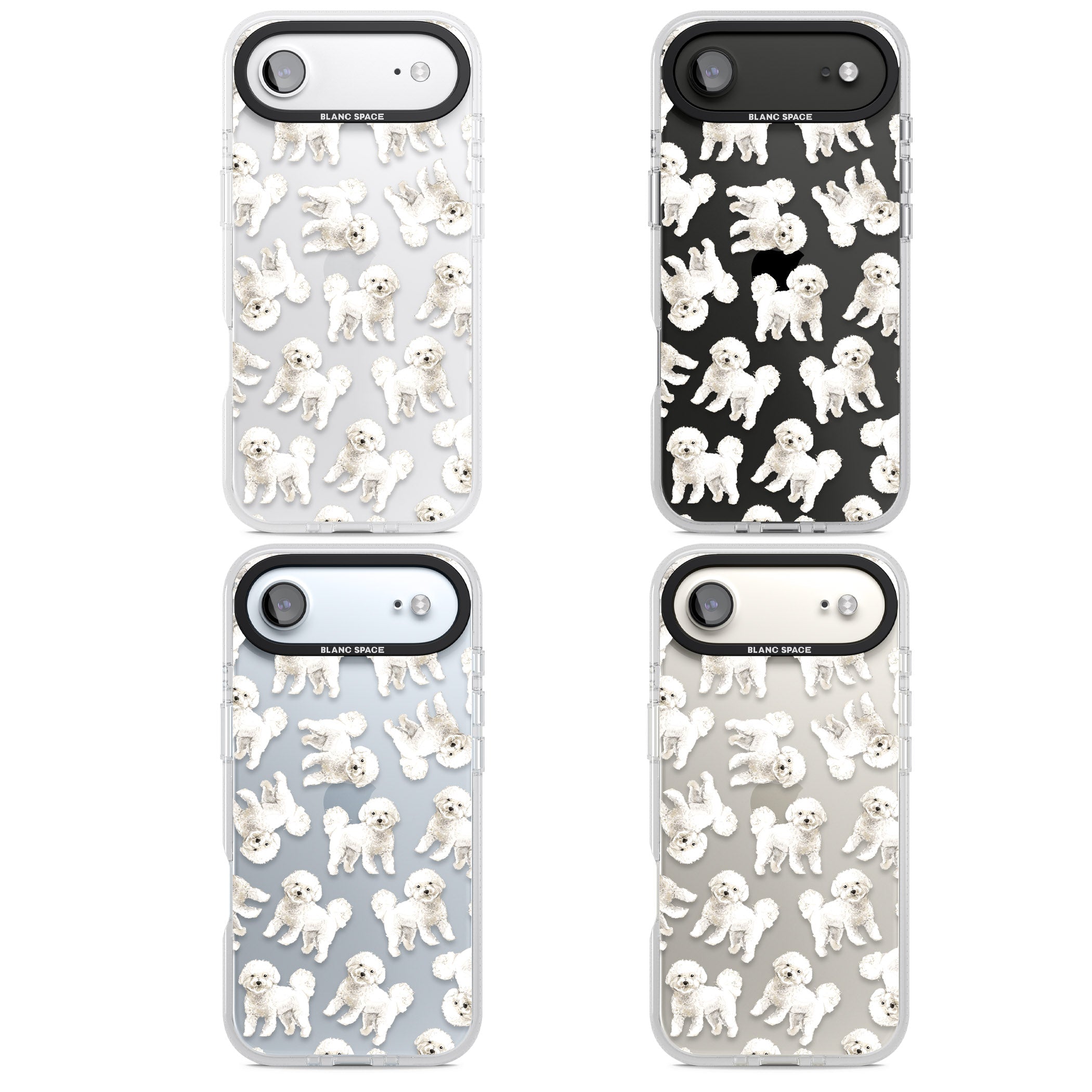 Bichon Frise Watercolor iPhone 17 Air Impact Air Clear Phone Case APT Impact Protection