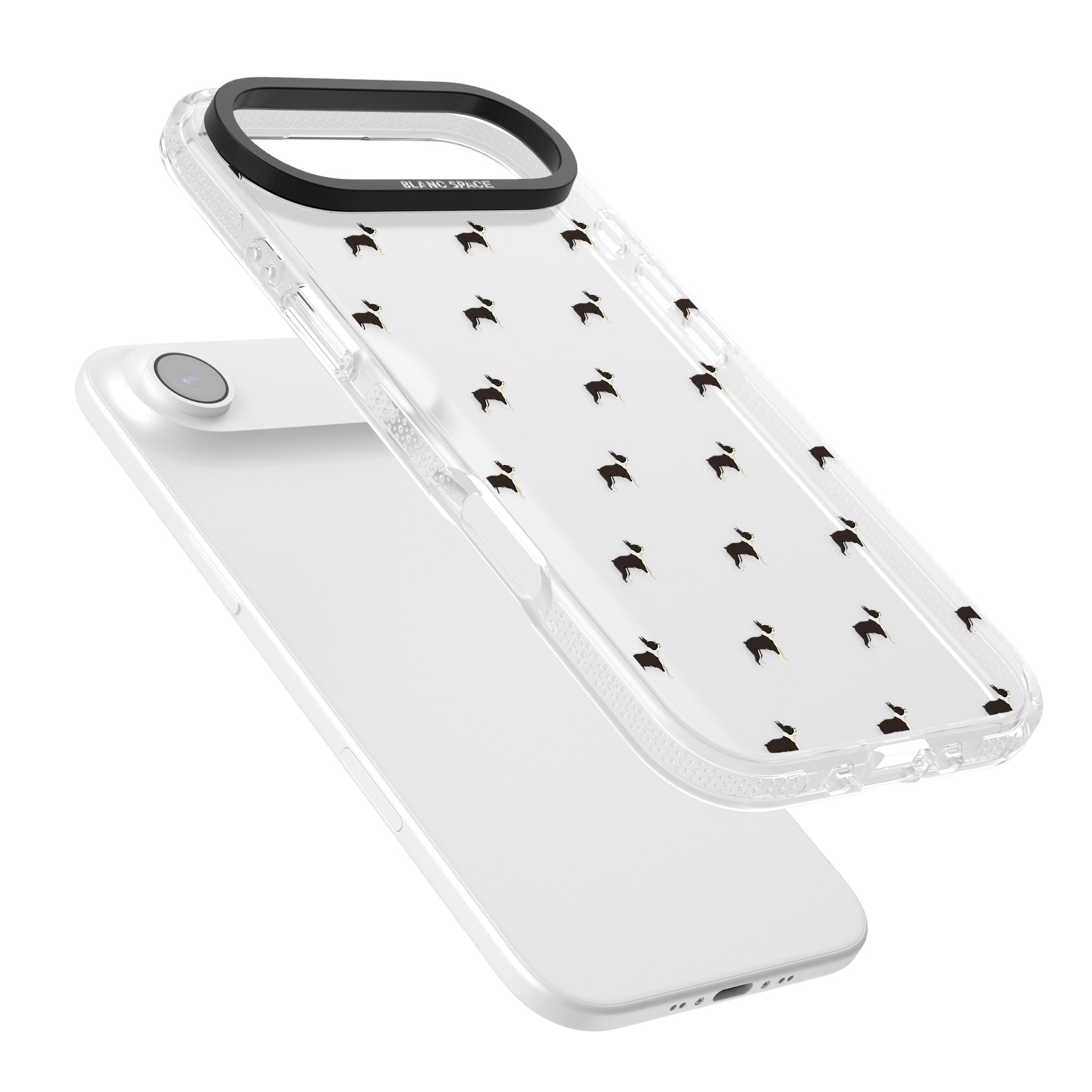 Boston Terrier Pattern iPhone 17 Air Impact Air Clear Phone Case Colours