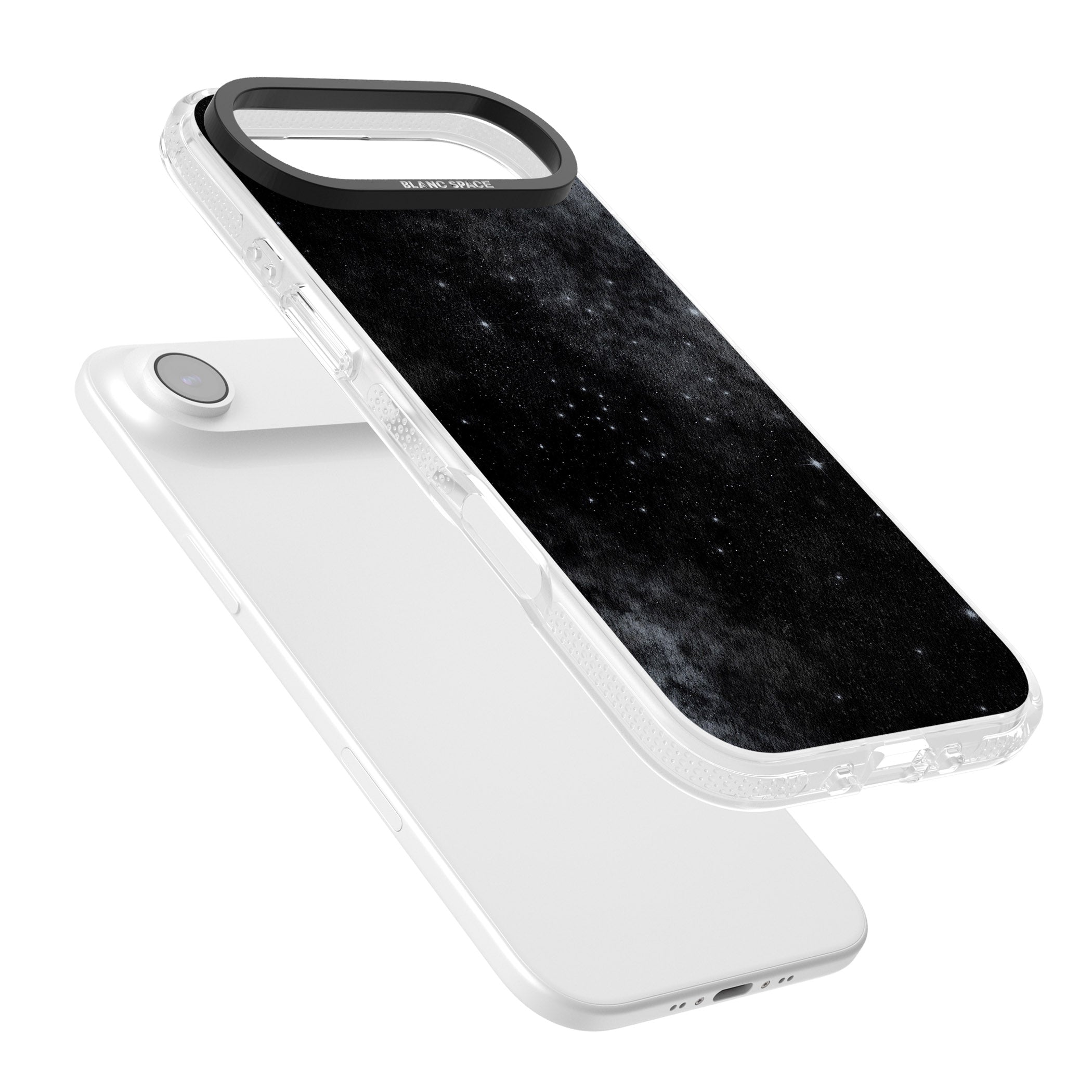 Night Sky Galaxies: Shimmering Stars iPhone 17 Air Impact Air Clear Phone Case Colours
