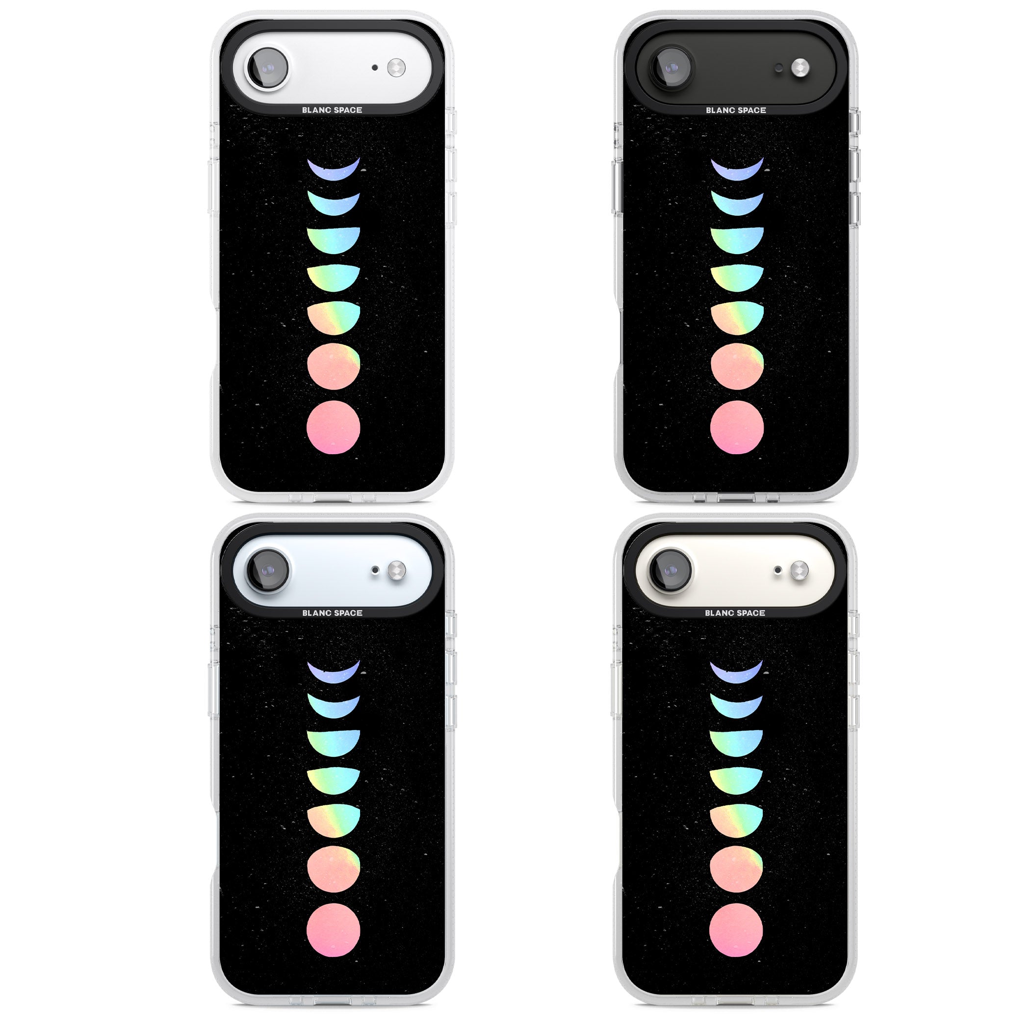 Pastel Moon Phases iPhone 17 Air Impact Air Clear Phone Case APT Impact Protection