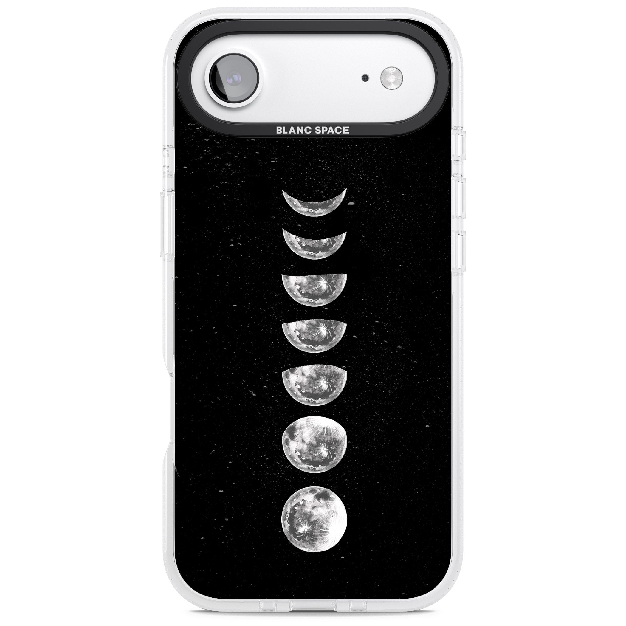 Light Watercolour Moons iPhone 17 Air Impact Air Clear Phone Case