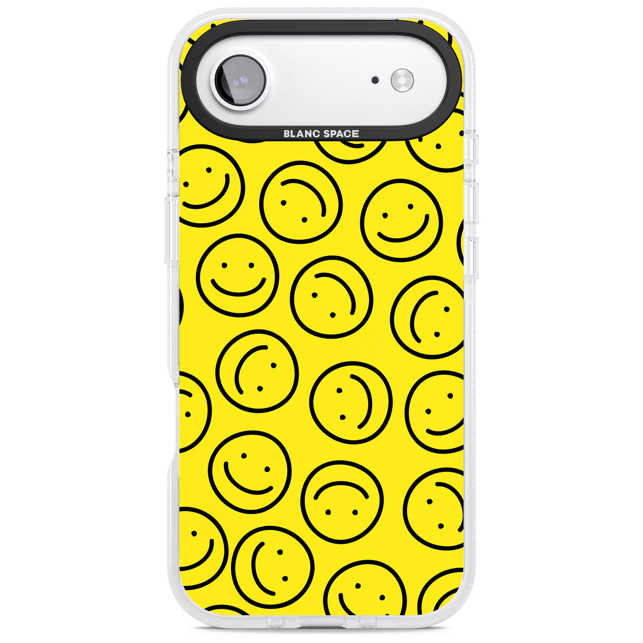 Happy Face Pattern iPhone 17 Air Impact Air Clear Phone Case