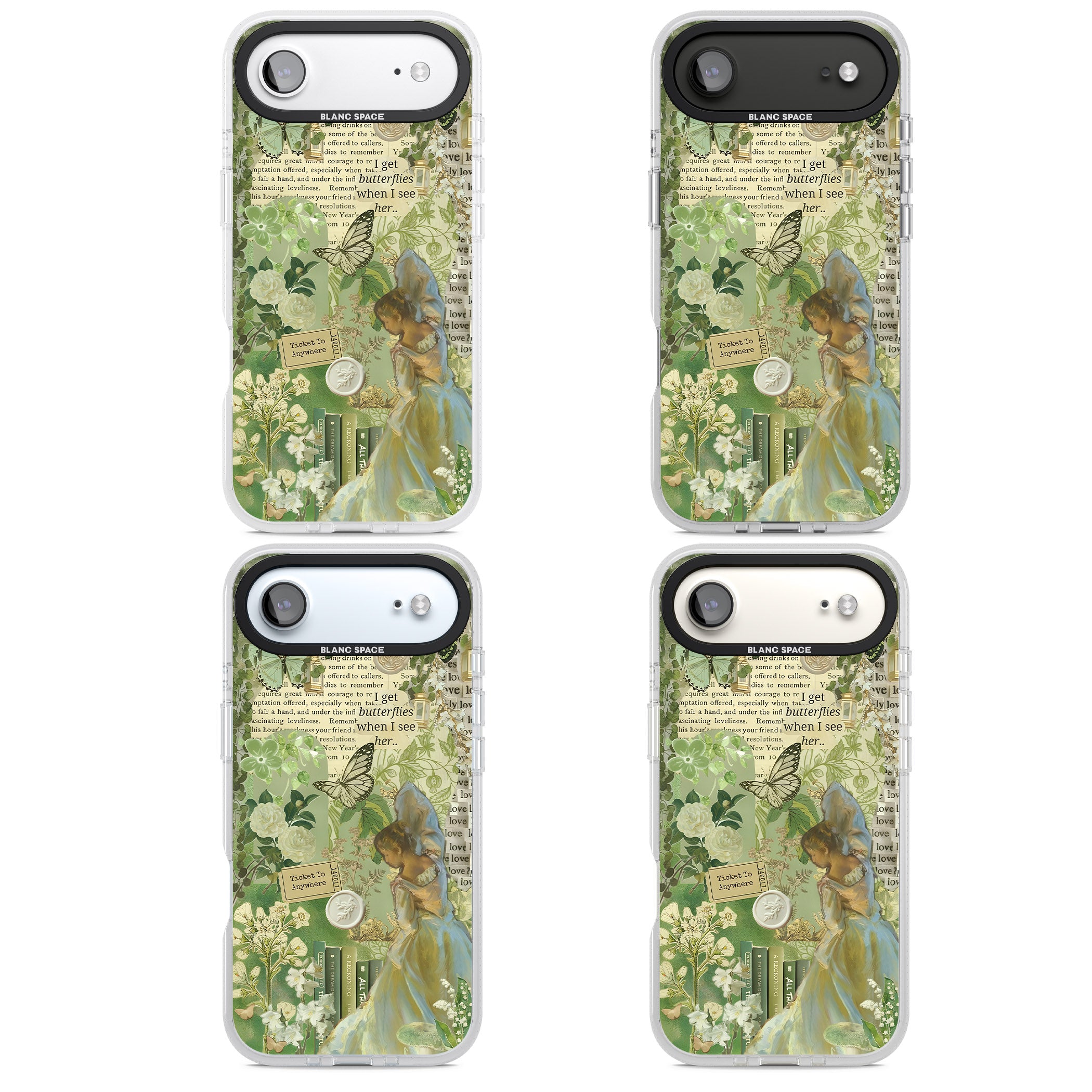 Vintage Green Fairy iPhone 17 Air Impact Air Clear Phone Case APT Impact Protection