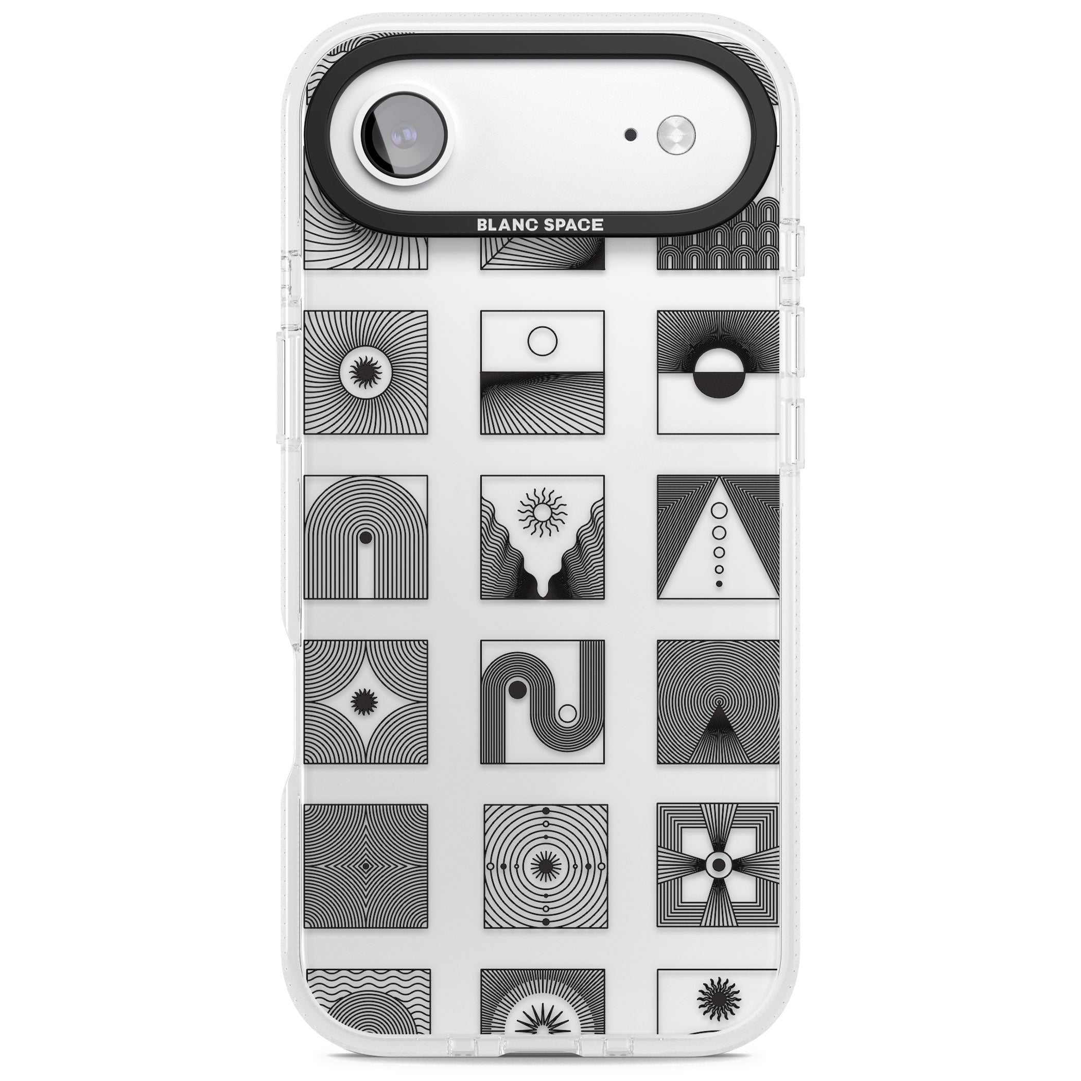 Abstract Geometric iPhone 17 Air Impact Air Clear Phone Case