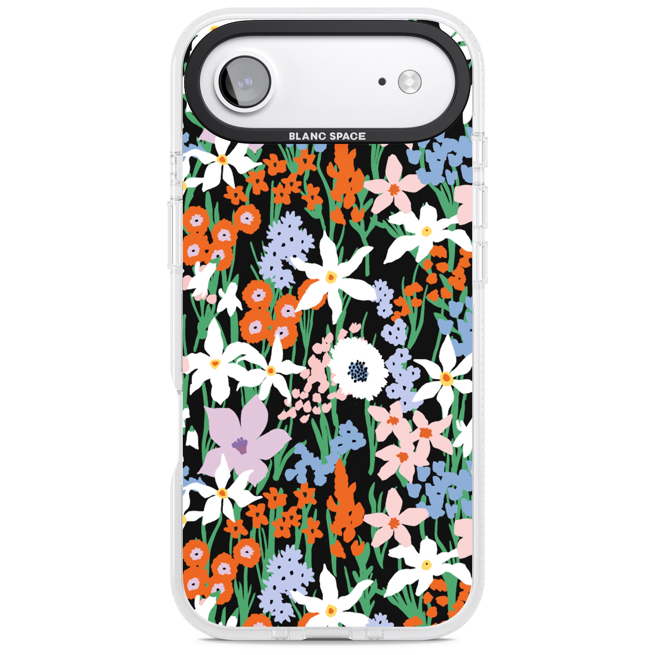 Floral Bloom Meadow Solid iPhone 17 Air Impact Air Clear Phone Case