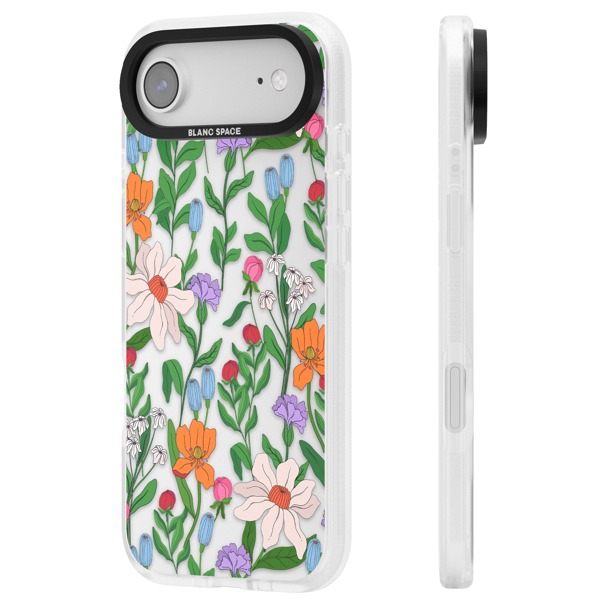 Full Bloom iPhone 17 Air Impact Air Clear Phone Case Side Profile