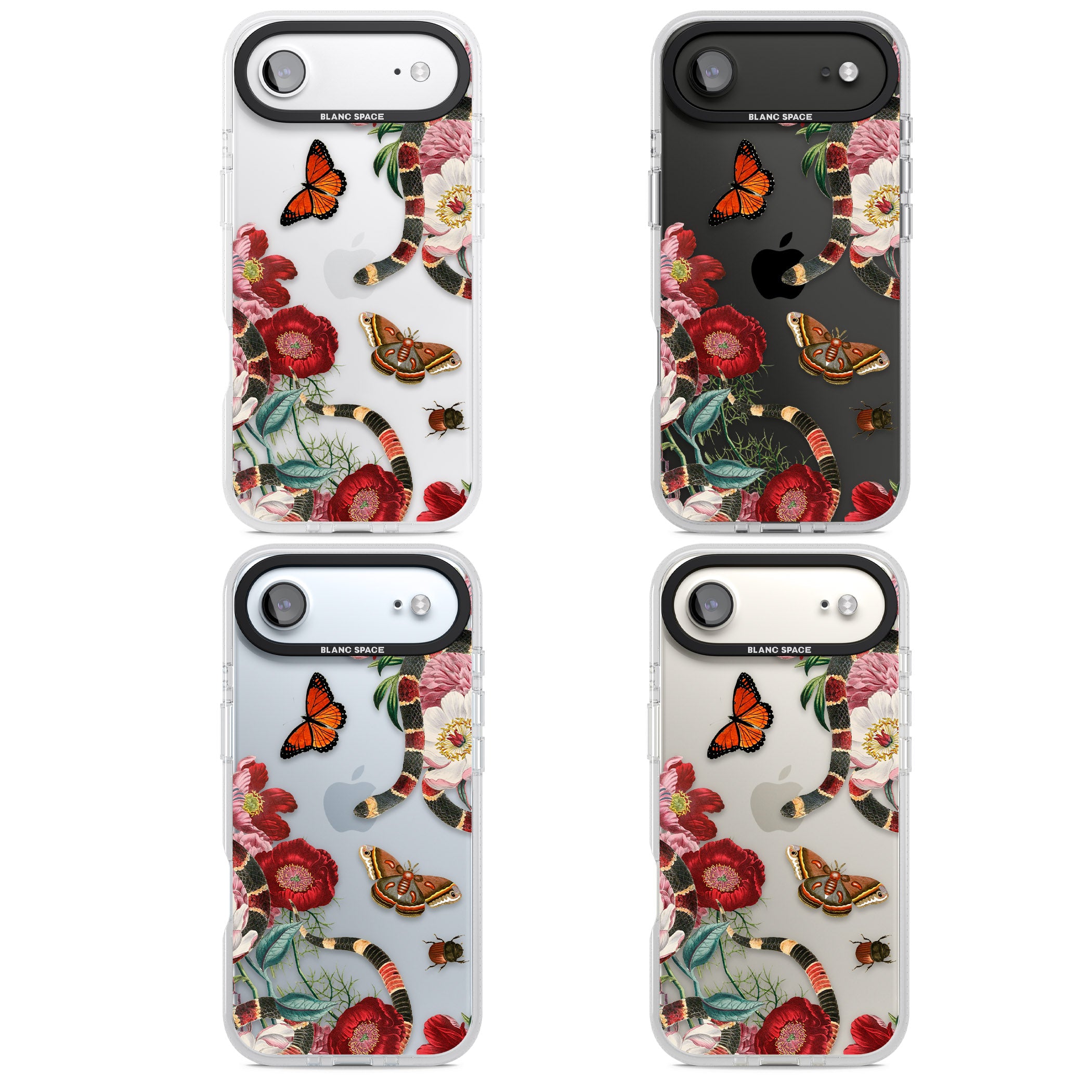 Botanical Snake iPhone 17 Air Impact Air Clear Phone Case APT Impact Protection
