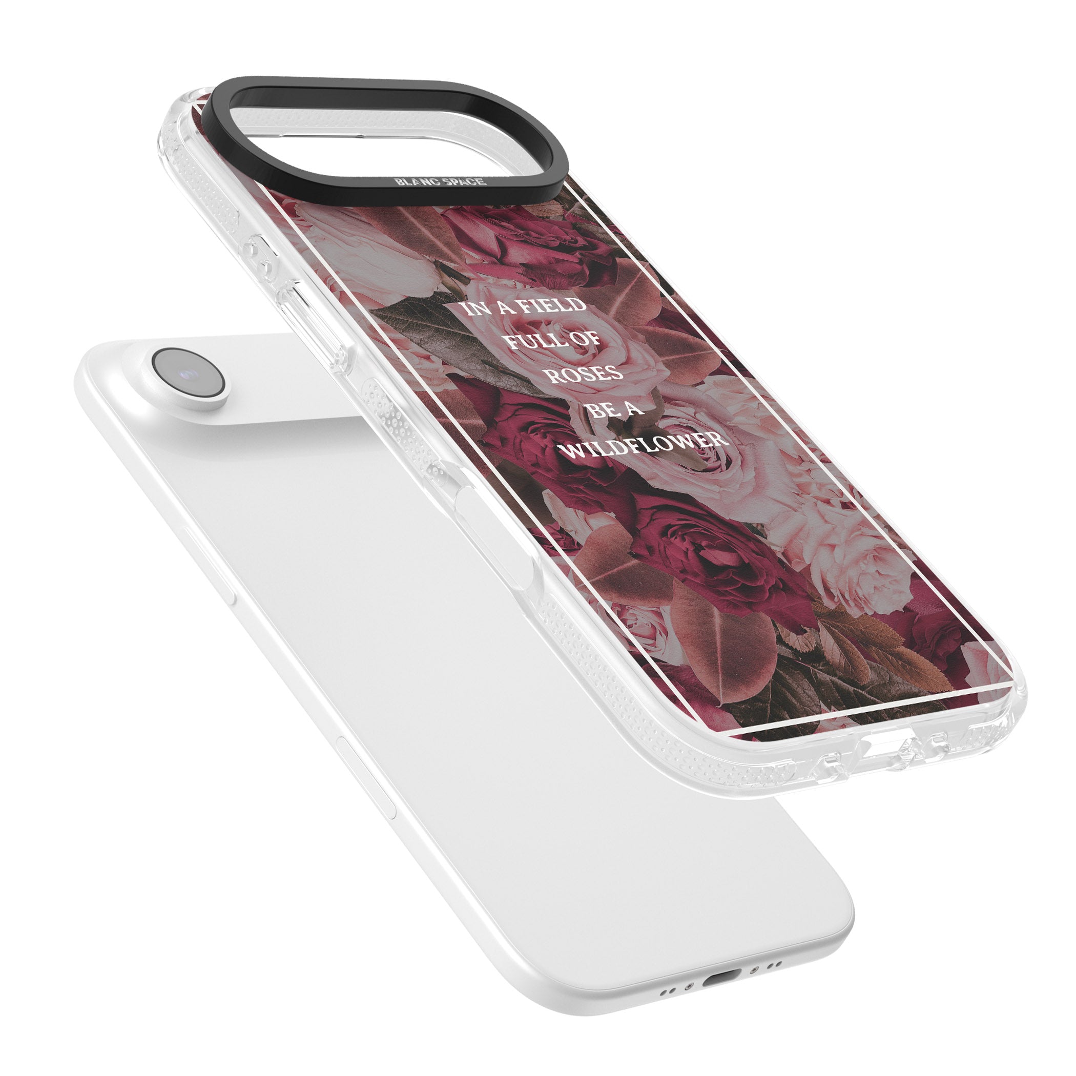 Wildflower Floral Quote iPhone 17 Air Impact Air Clear Phone Case Colours