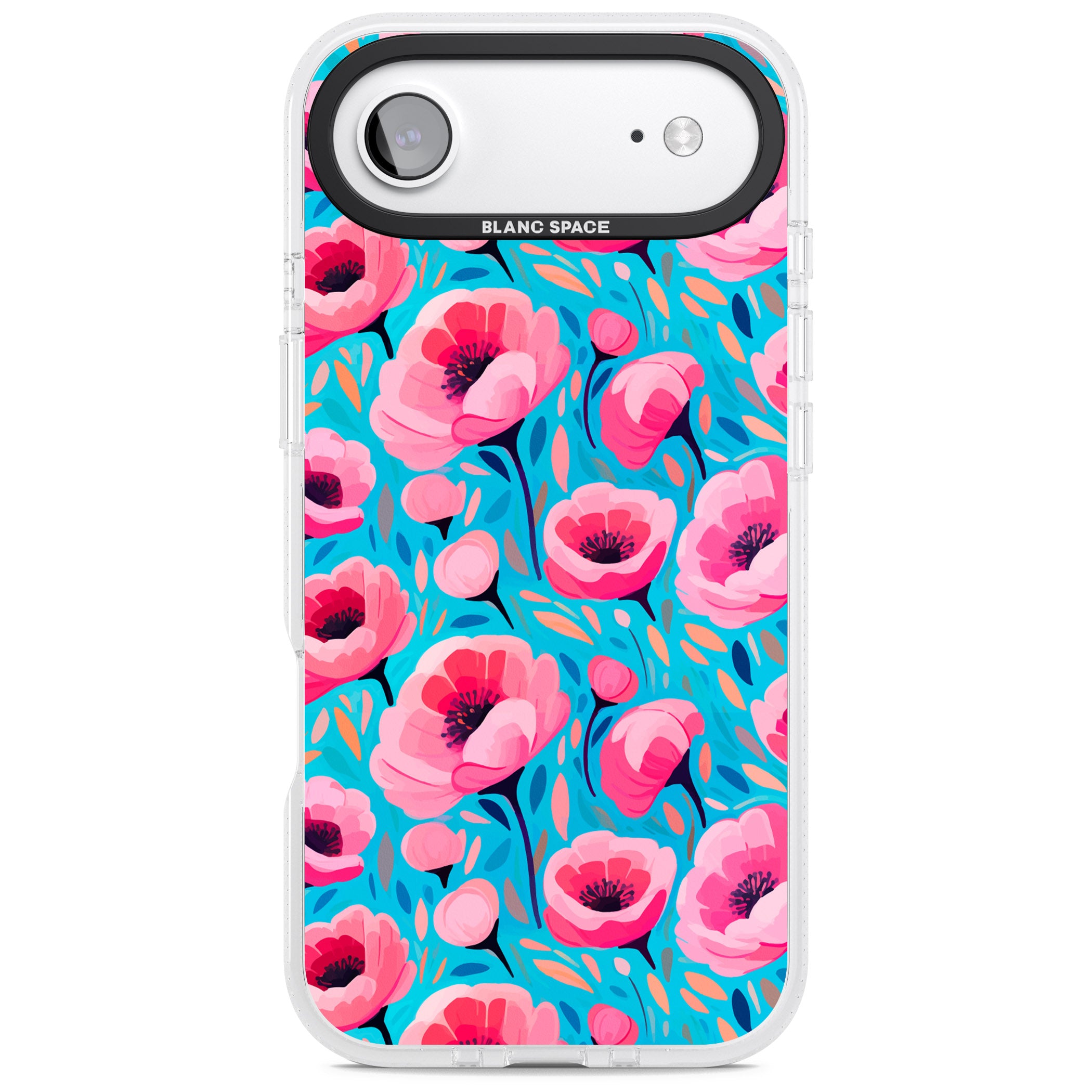 Tropical Pink Poppies iPhone 17 Air Impact Air Clear Phone Case