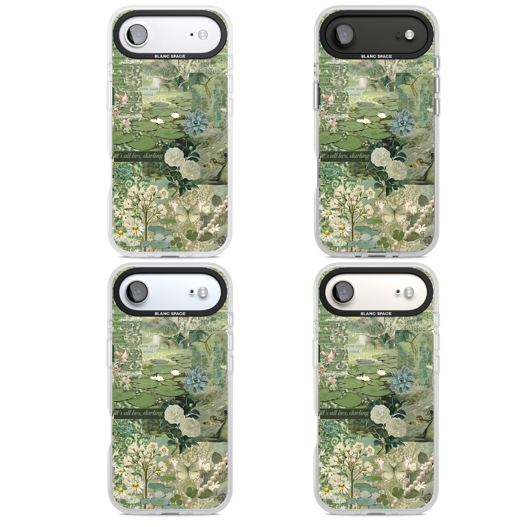 Sage Collage iPhone 17 Air Impact Air Clear Phone Case APT Impact Protection