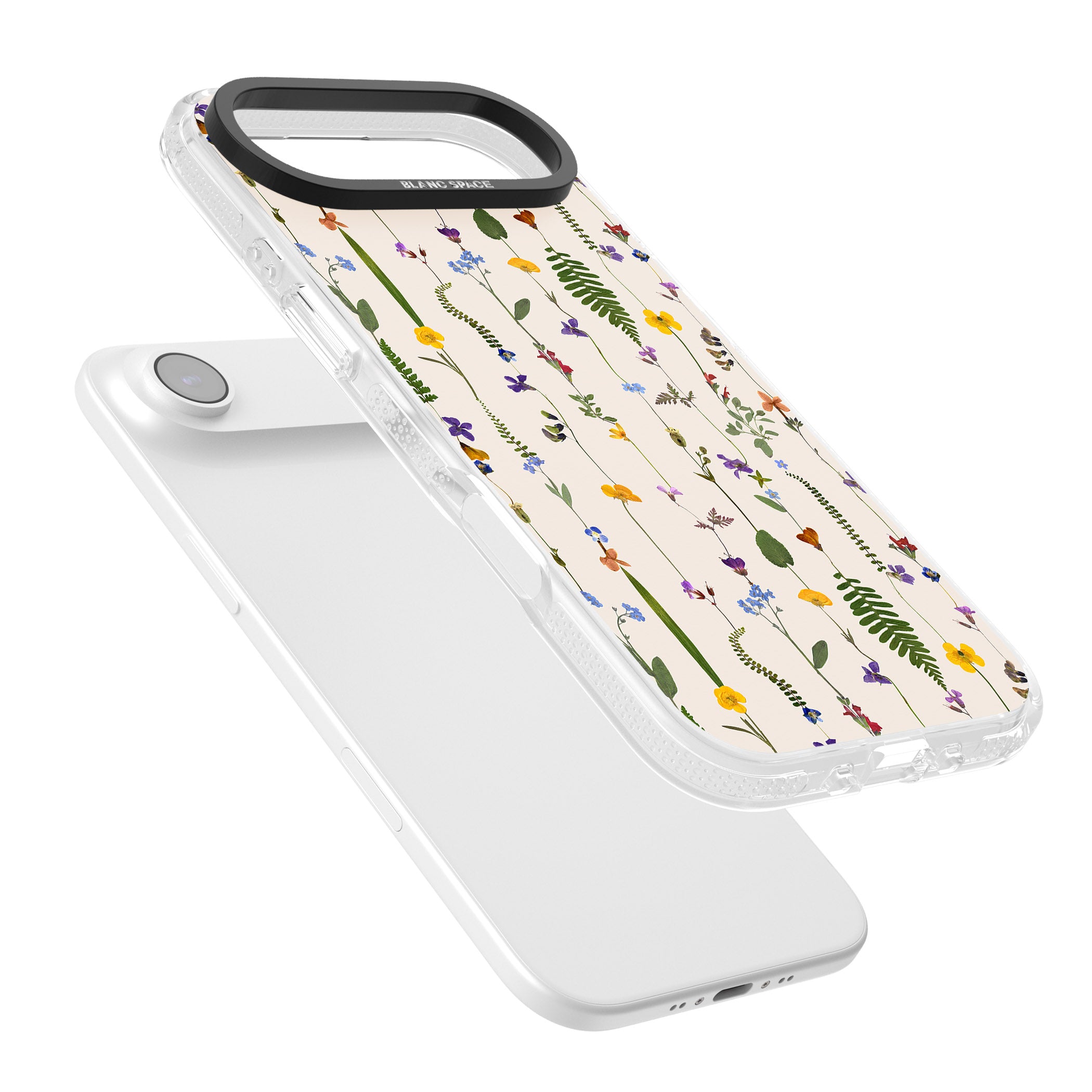 Wildflower Vertical iPhone 17 Air Impact Air Clear Phone Case Colours