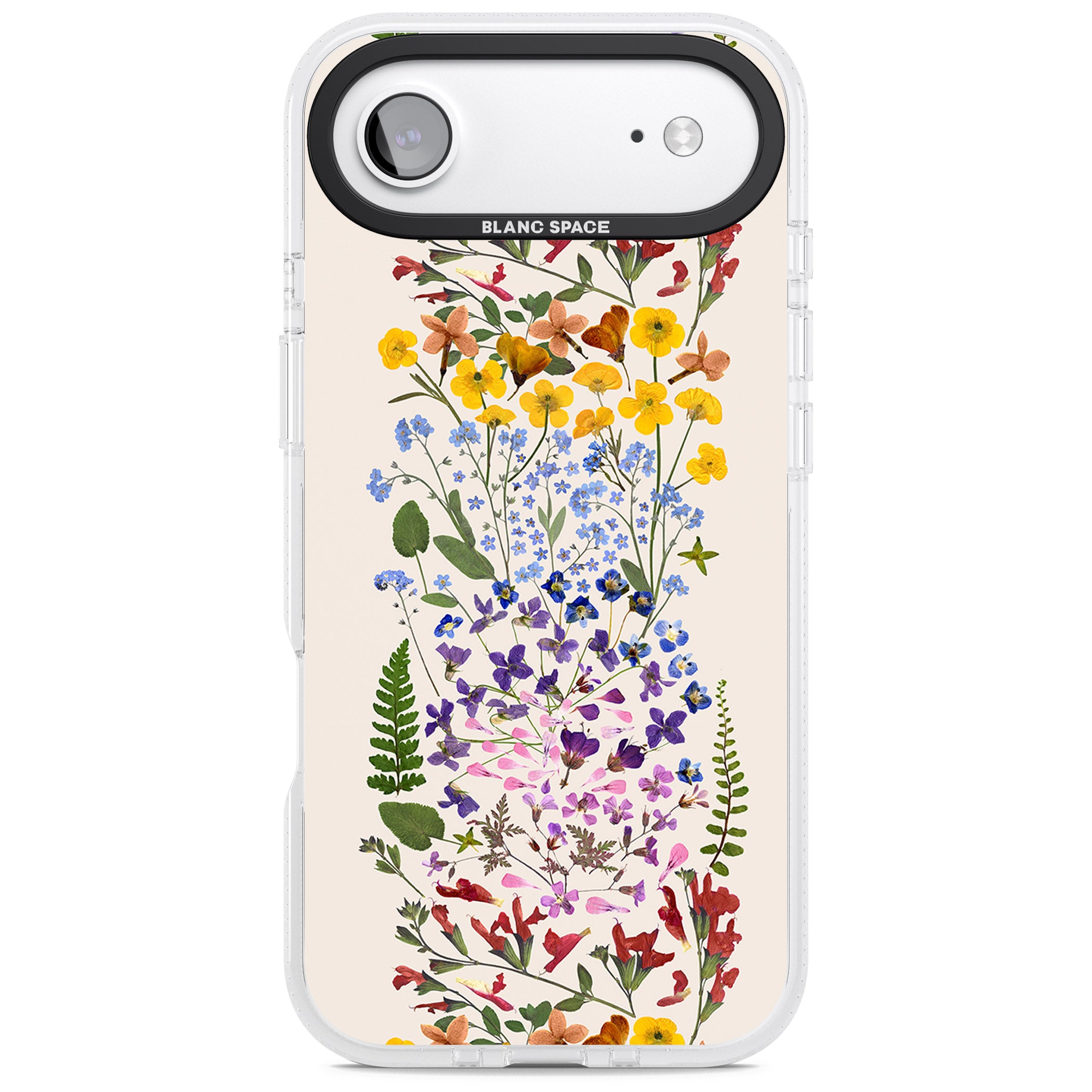 Cream Wildflower iPhone 17 Air Impact Air Clear Phone Case