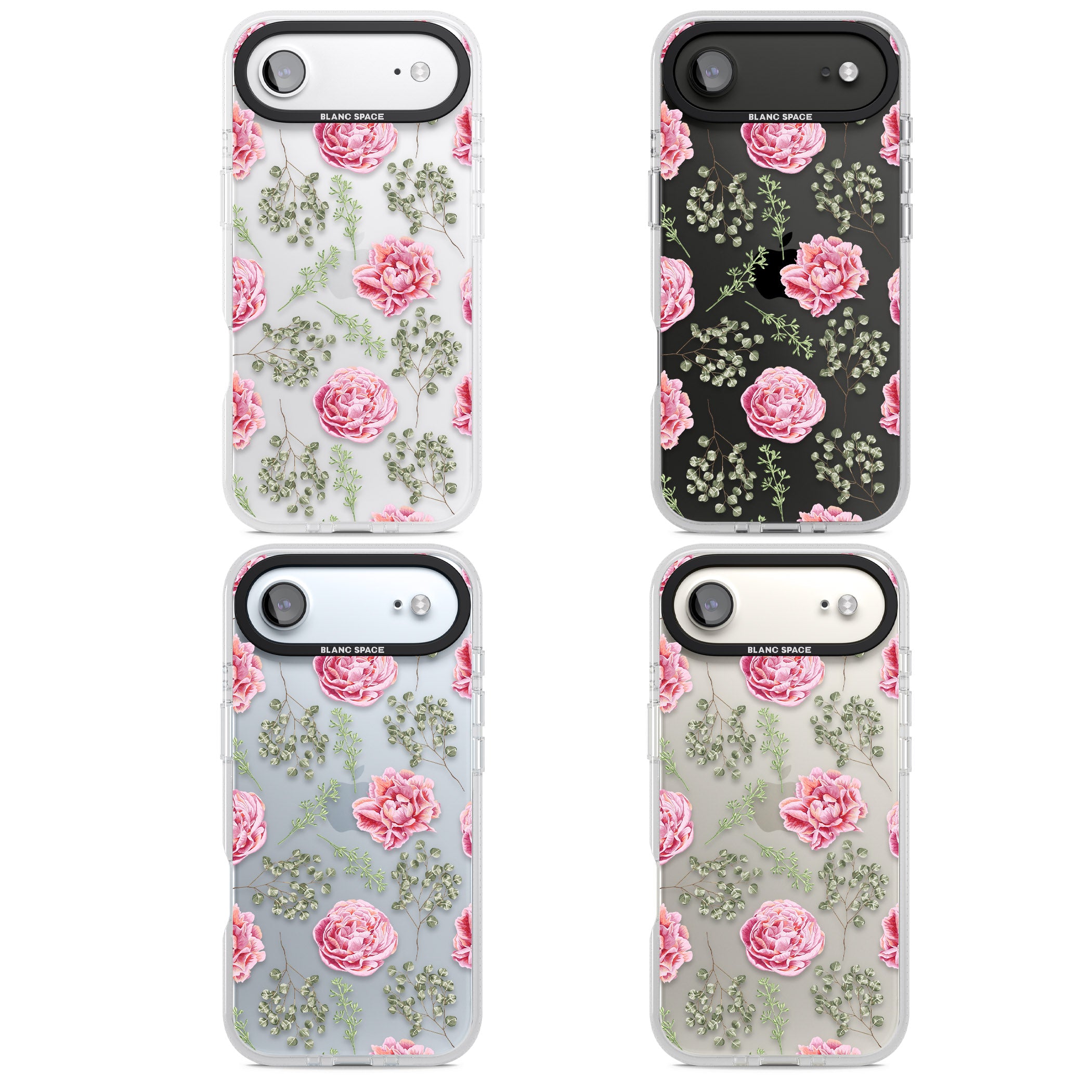 Roses & Eucalyptus Floral iPhone 17 Air Impact Air Clear Phone Case APT Impact Protection