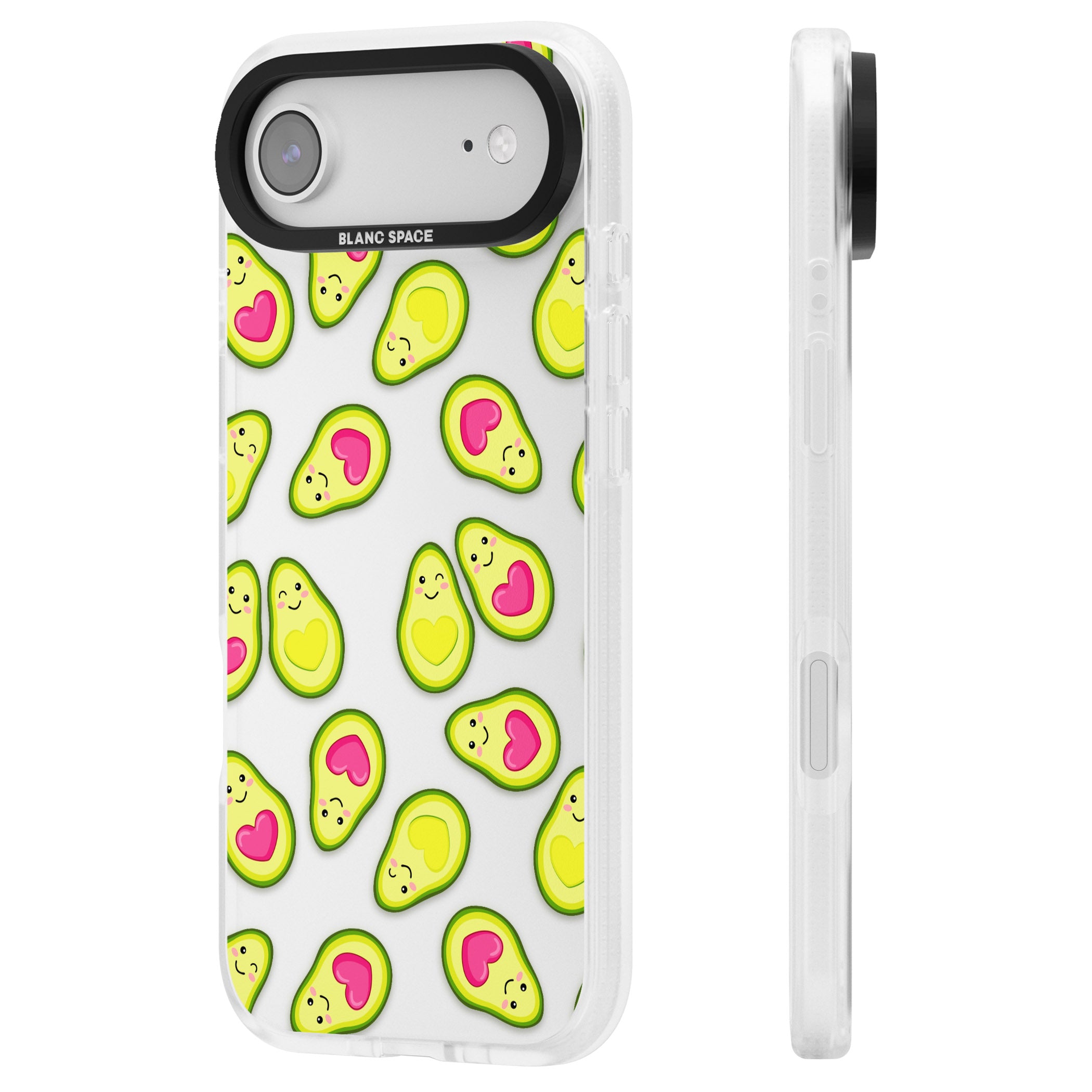 Avocado Love iPhone 17 Air Impact Air Clear Phone Case Side Profile