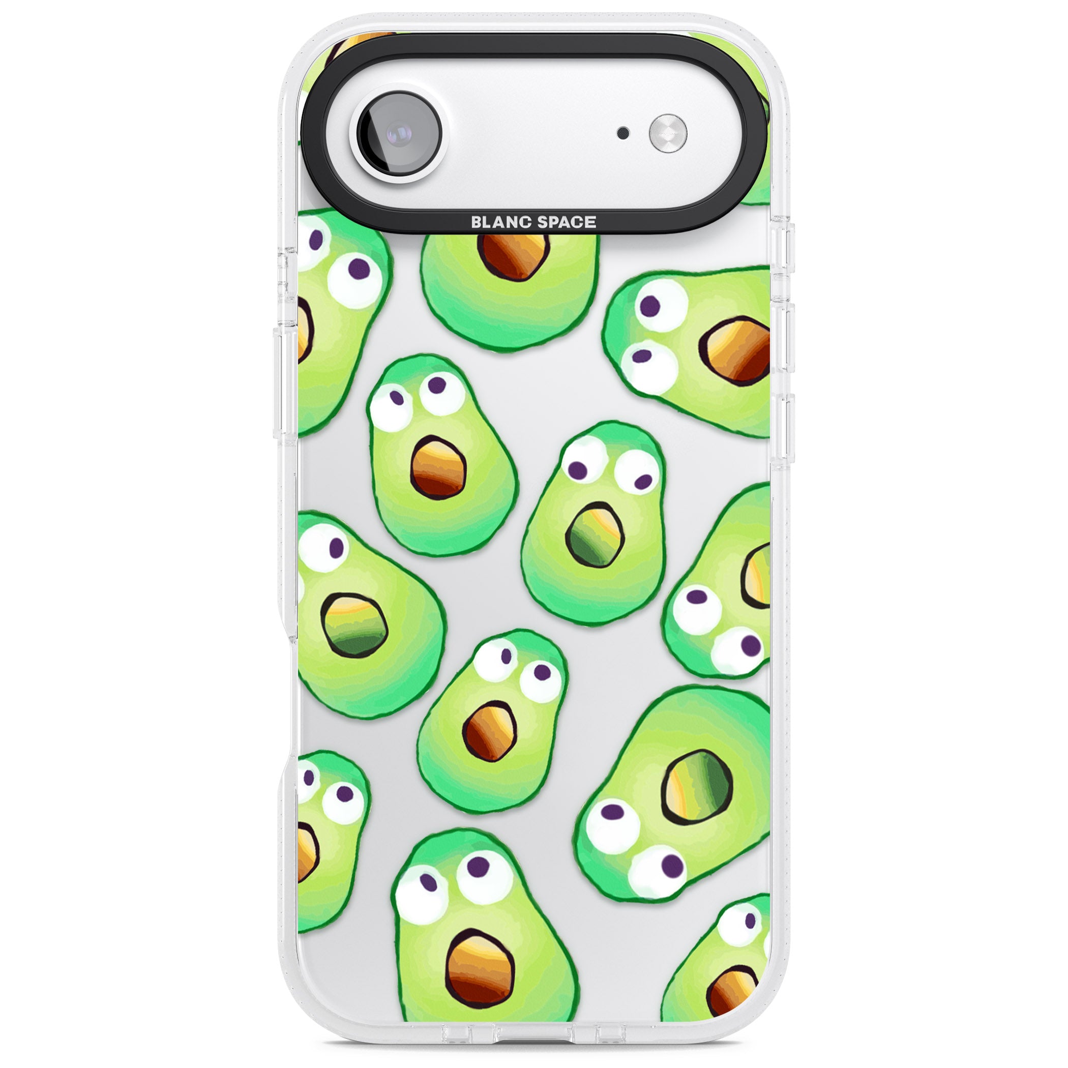Shocked Avocados iPhone 17 Air Impact Air Clear Phone Case