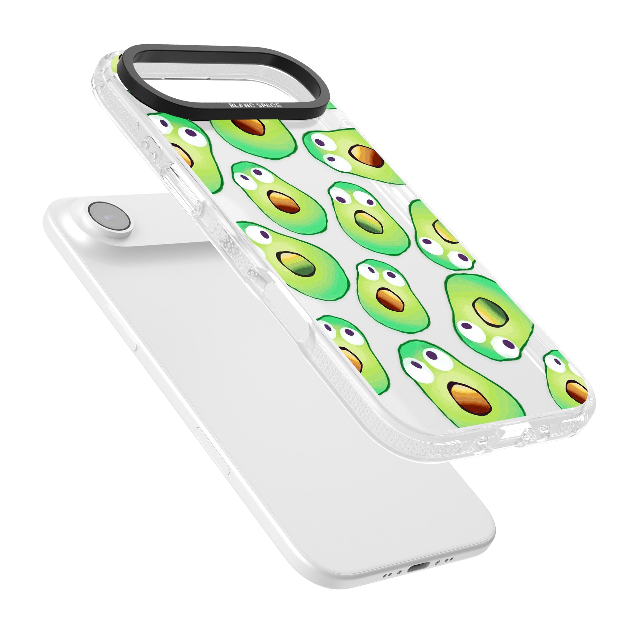 Shocked Avocados iPhone 17 Air Impact Air Clear Phone Case Colours
