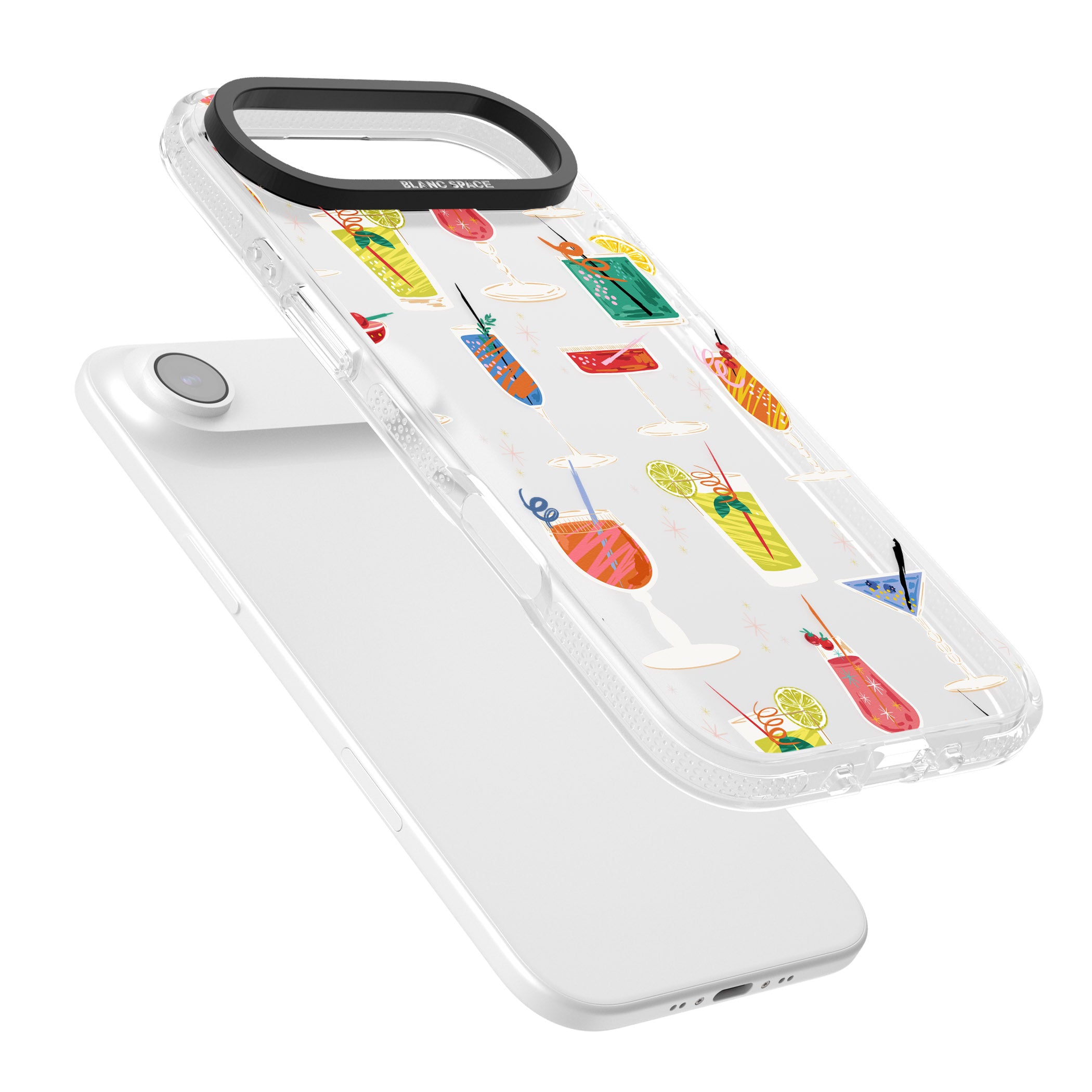 Retro Cocktails iPhone 17 Air Impact Air Clear Phone Case Colours