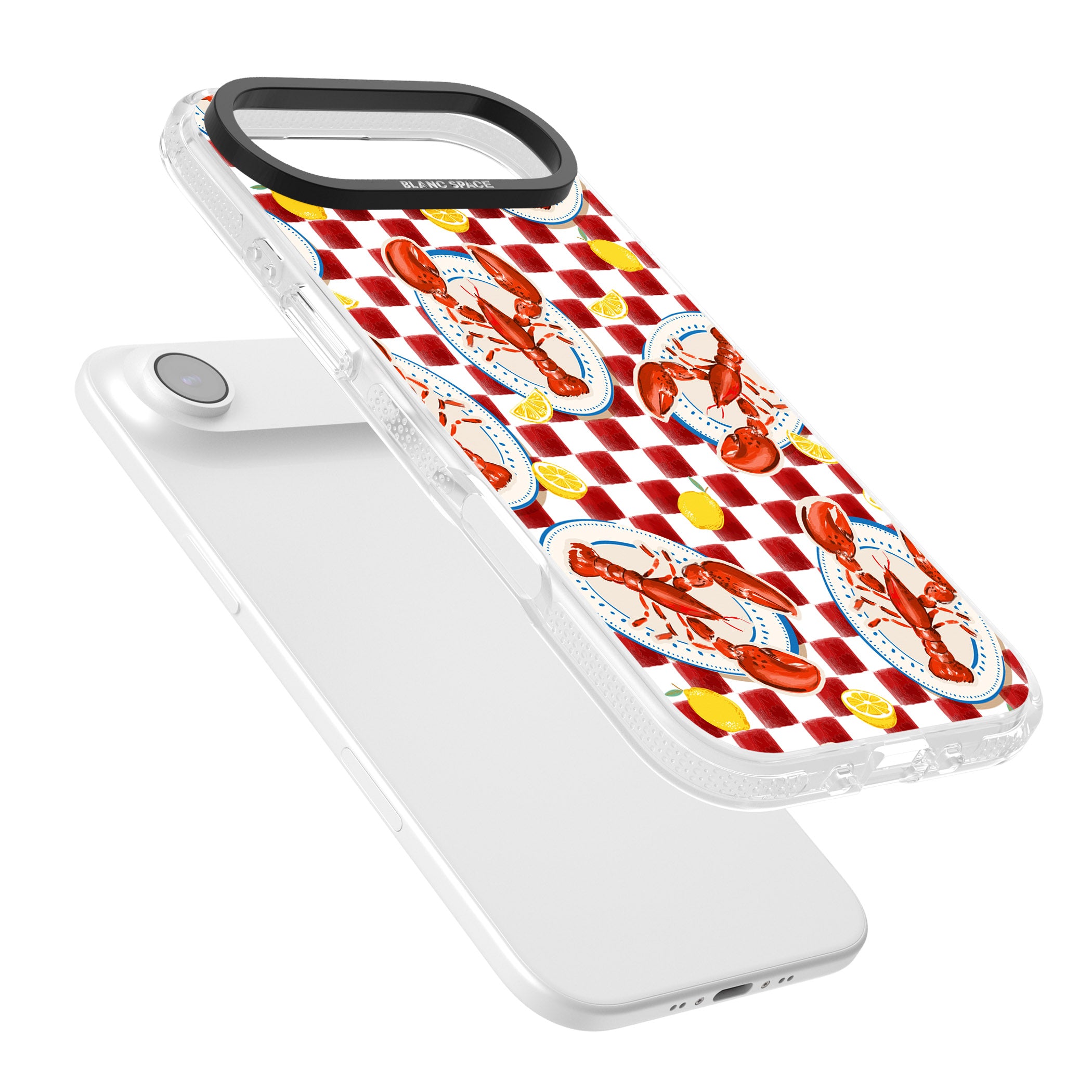 Red Lobster Checkered iPhone 17 Air Impact Air Clear Phone Case Colours