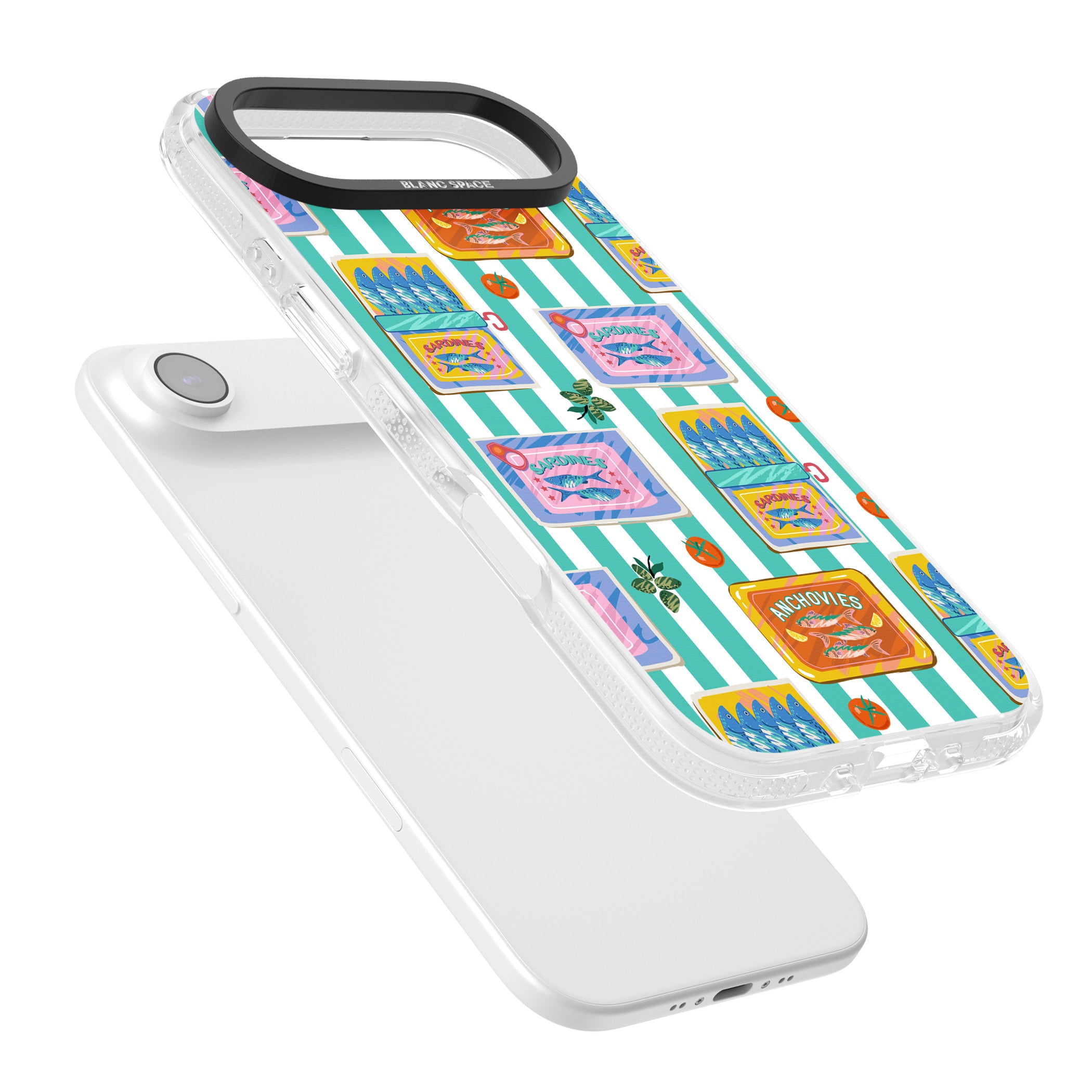 Sardine & Anchovy Stripes iPhone 17 Air Impact Air Clear Phone Case Colours