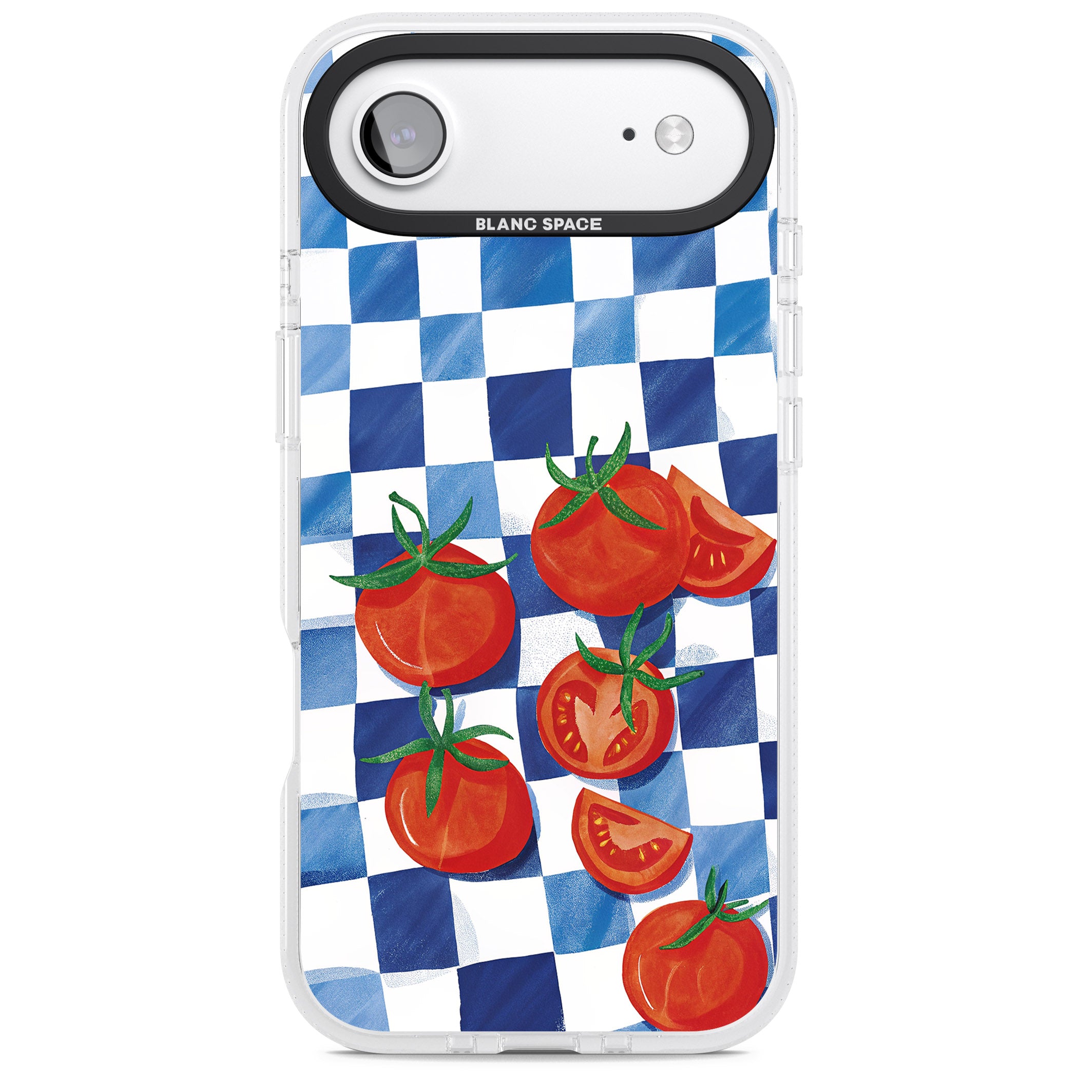 Blue Picnic Blanket & Tomatoes iPhone 17 Air Impact Air Clear Phone Case
