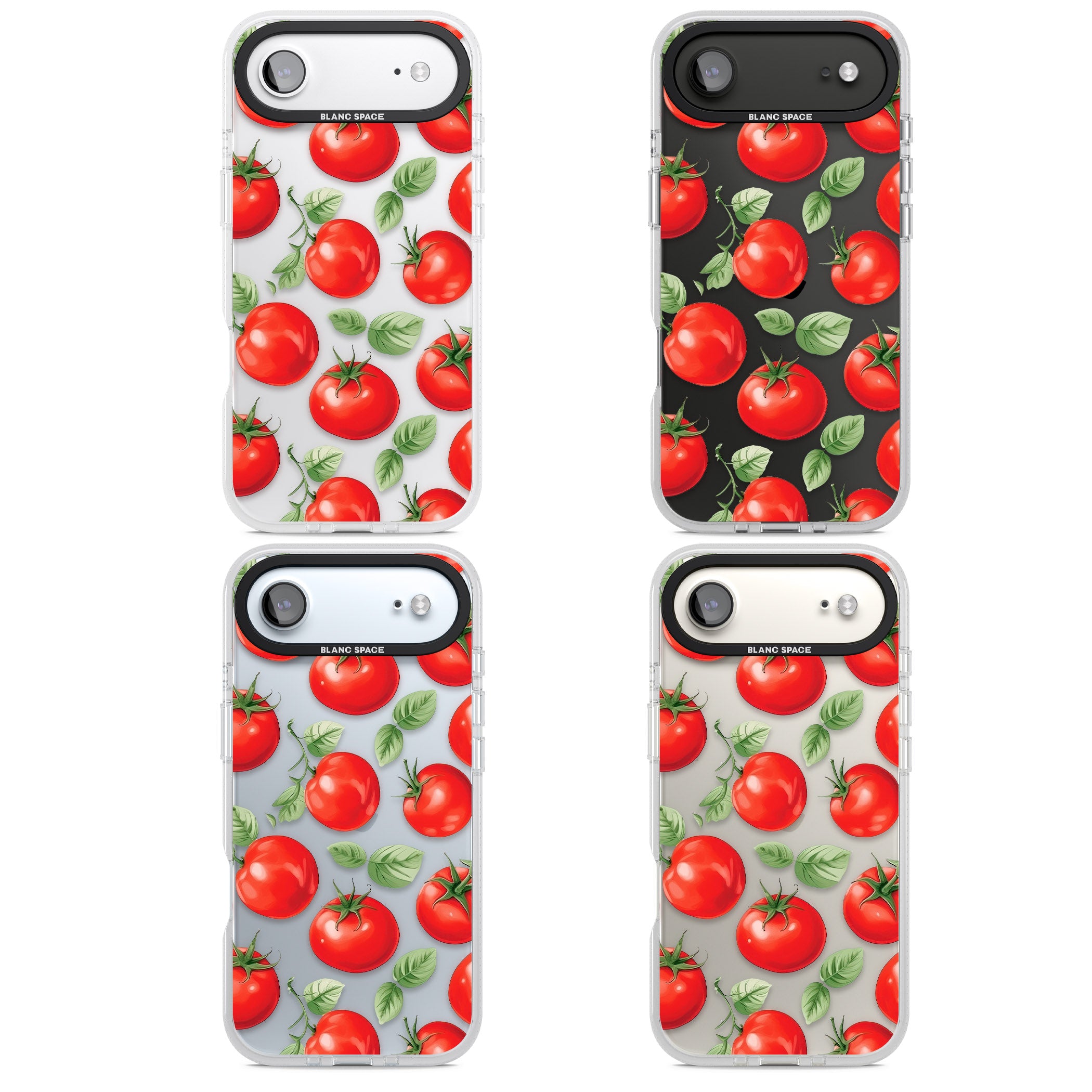 Tomato Pattern iPhone 17 Air Impact Air Clear Phone Case APT Impact Protection