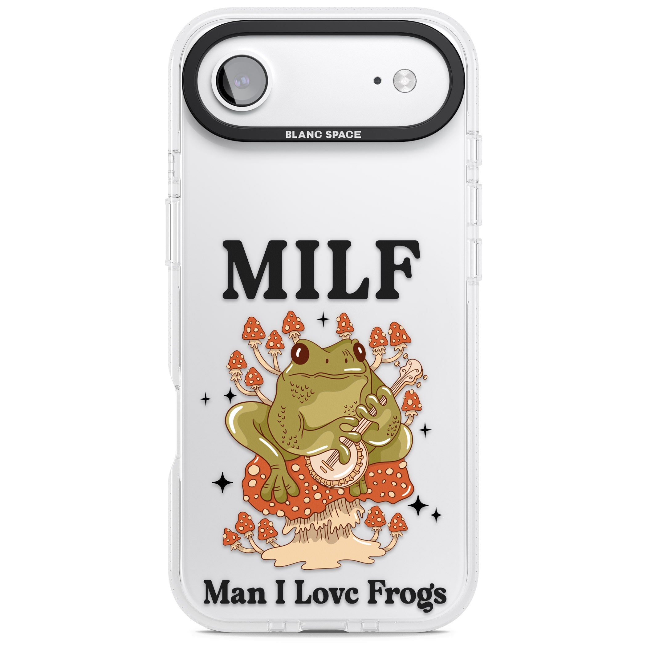 Man I Love Frogs iPhone 17 Air Impact Air Clear Phone Case