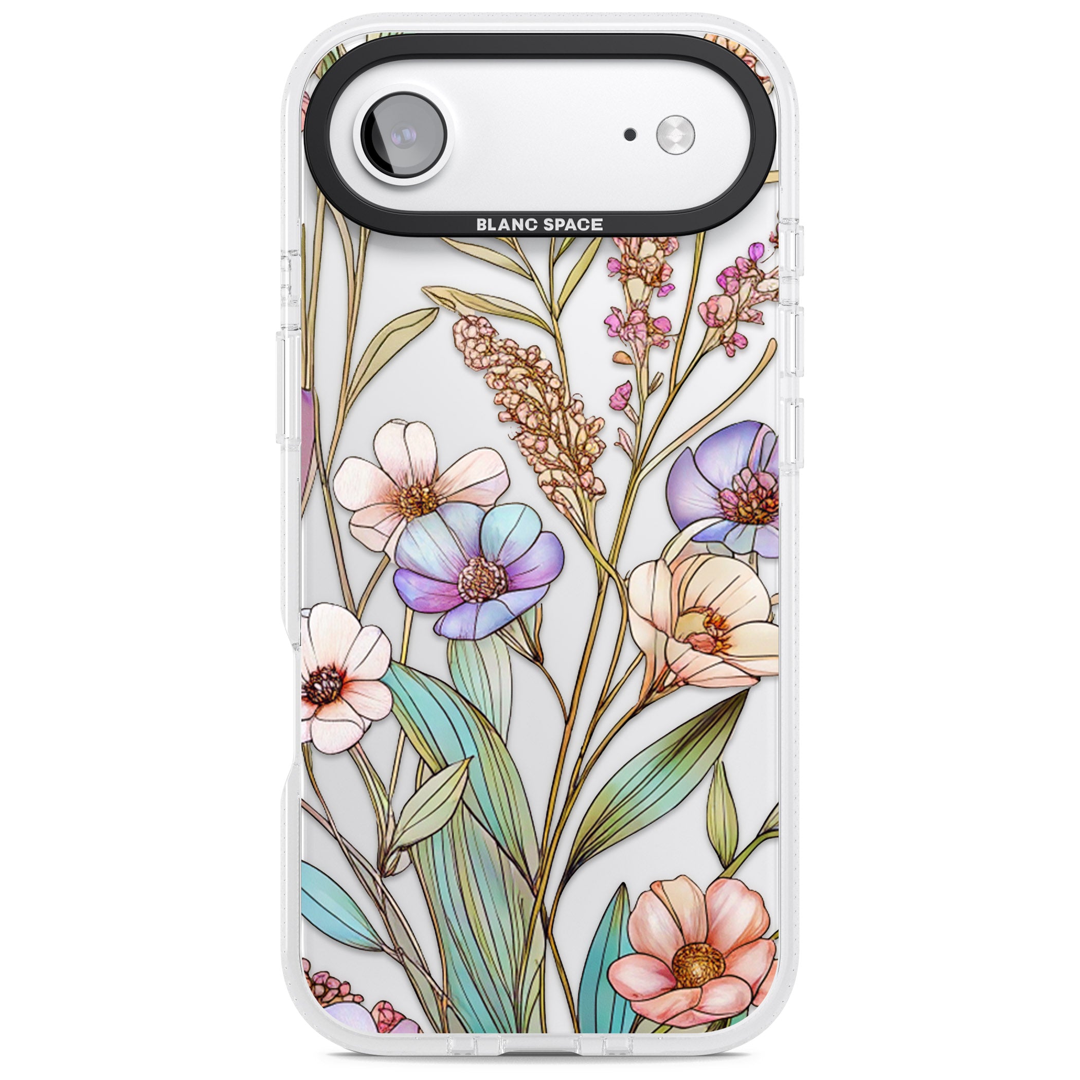 Glass Summer Flowers iPhone 17 Air Impact Air Clear Phone Case