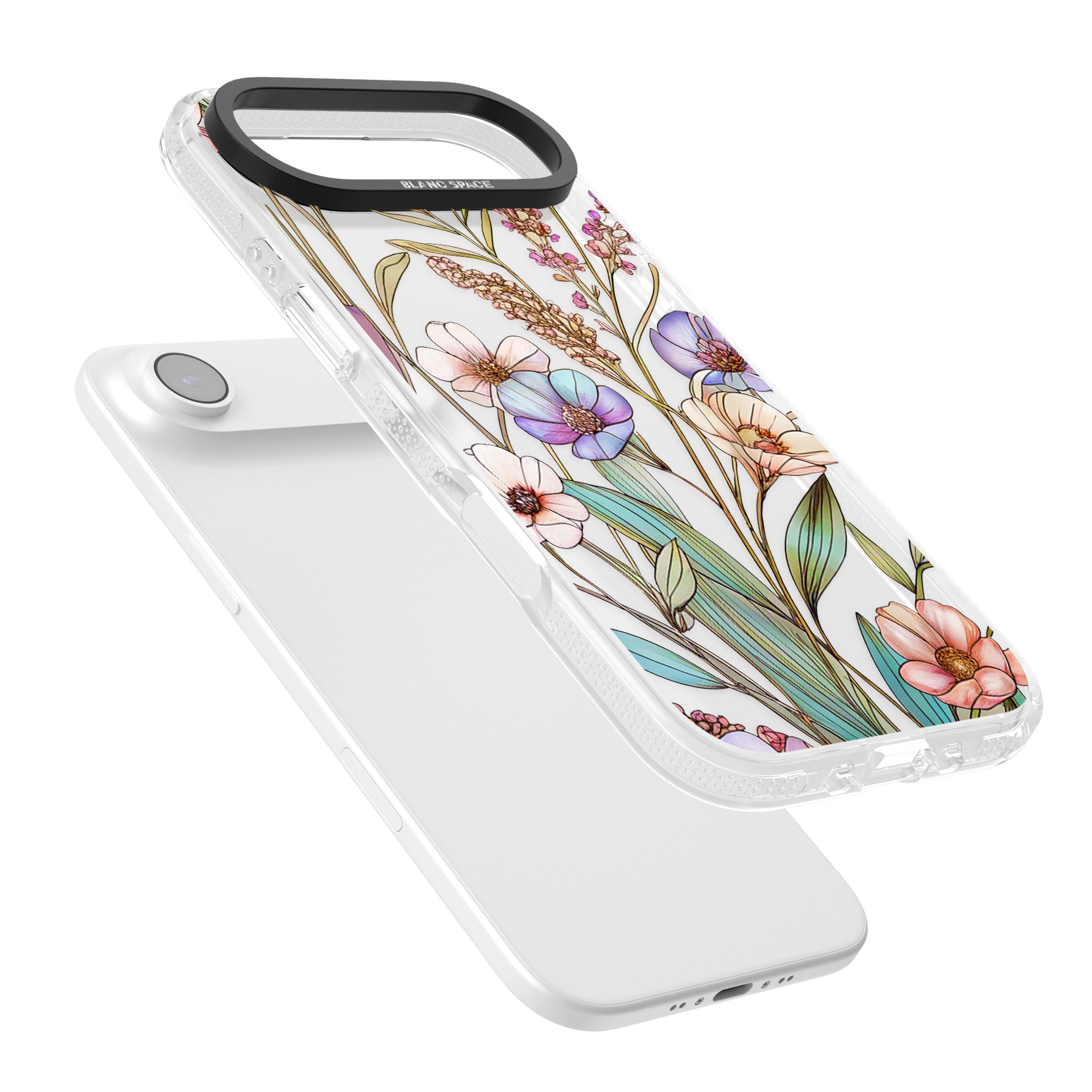 Glass Summer Flowers iPhone 17 Air Impact Air Clear Phone Case Colours