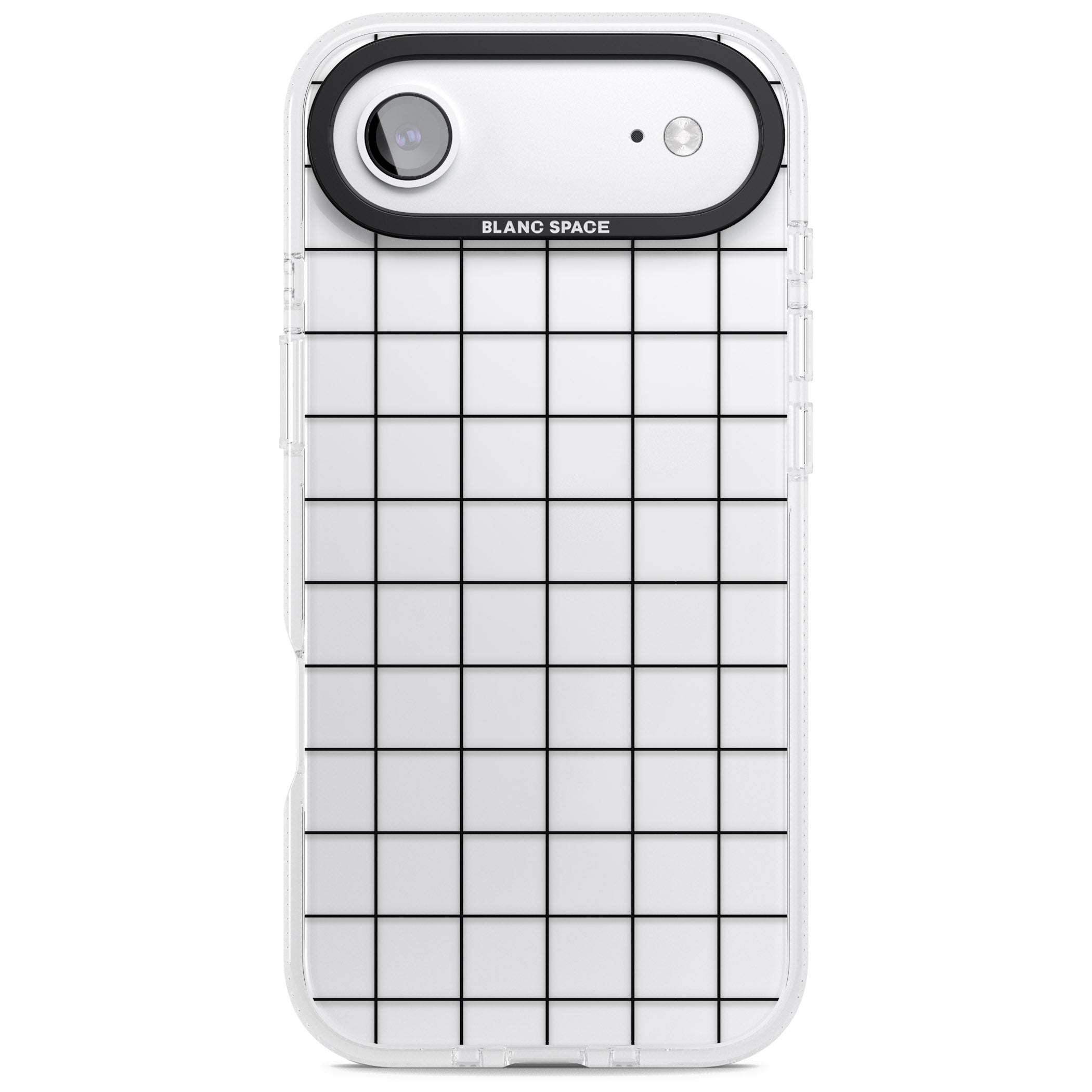 Simplistic Large Grid iPhone 17 Air Impact Air Clear Phone Case