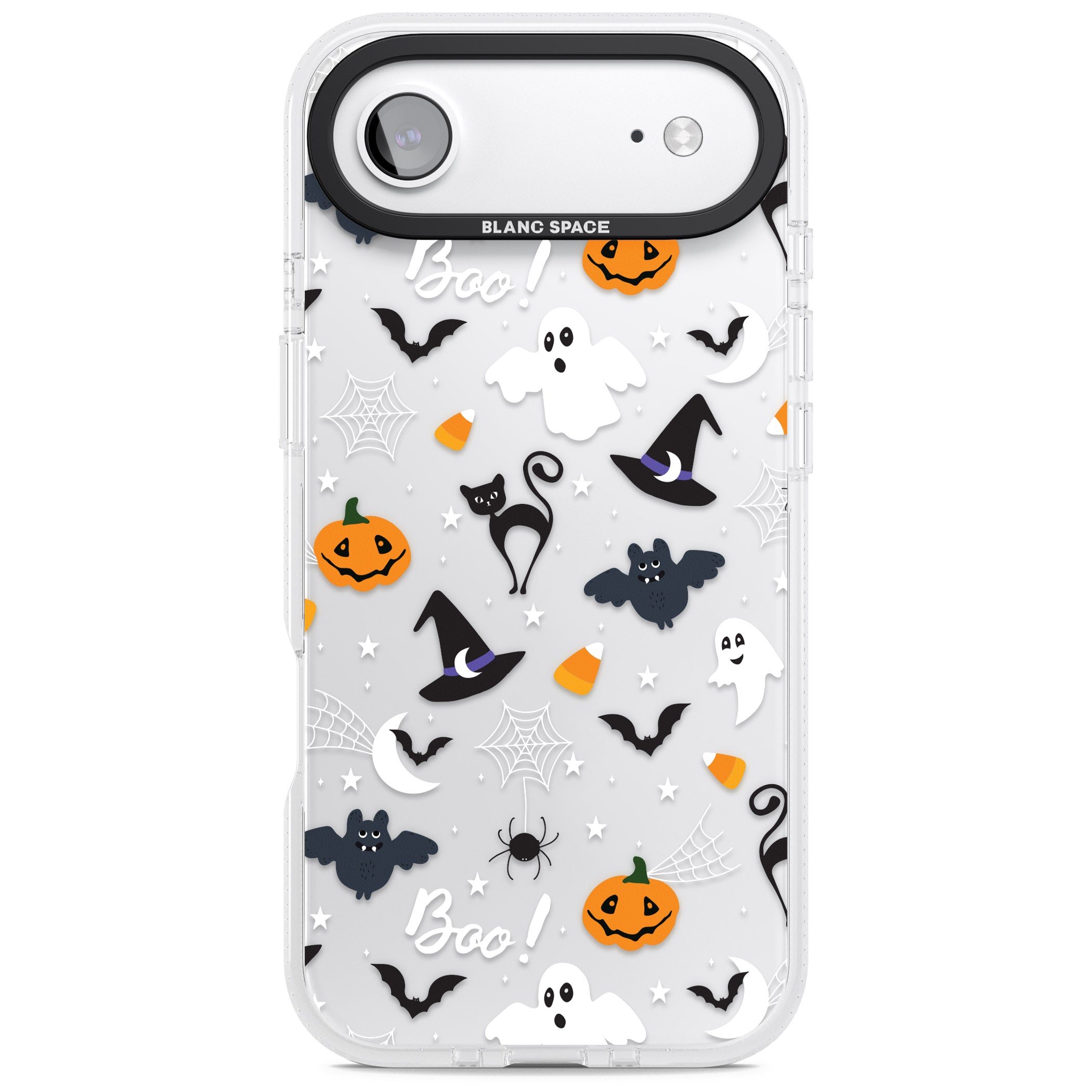 Halloween Mix Pattern iPhone 17 Air Impact Air Clear Phone Case