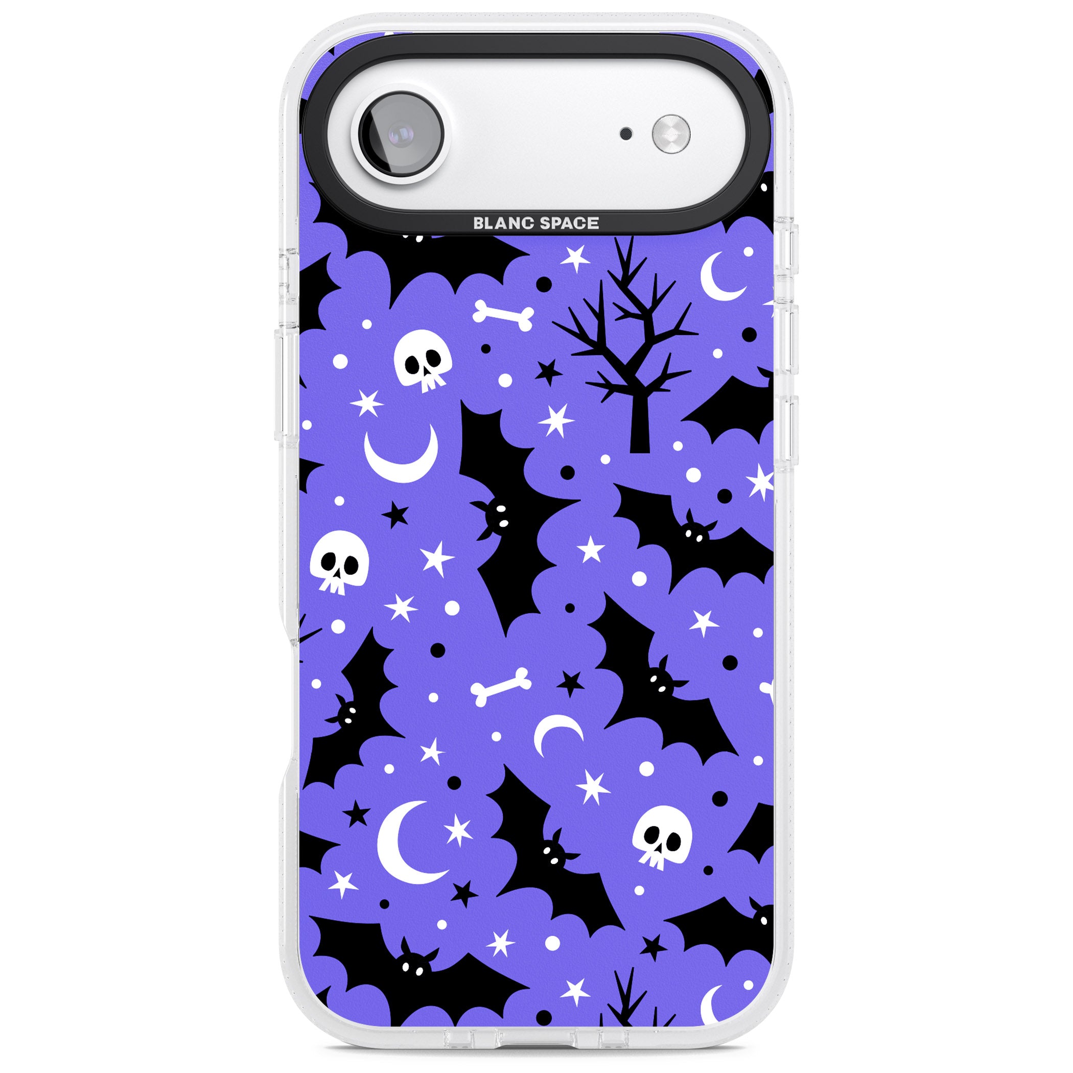 Bats N' Bones Pattern iPhone 17 Air Impact Air Clear Phone Case