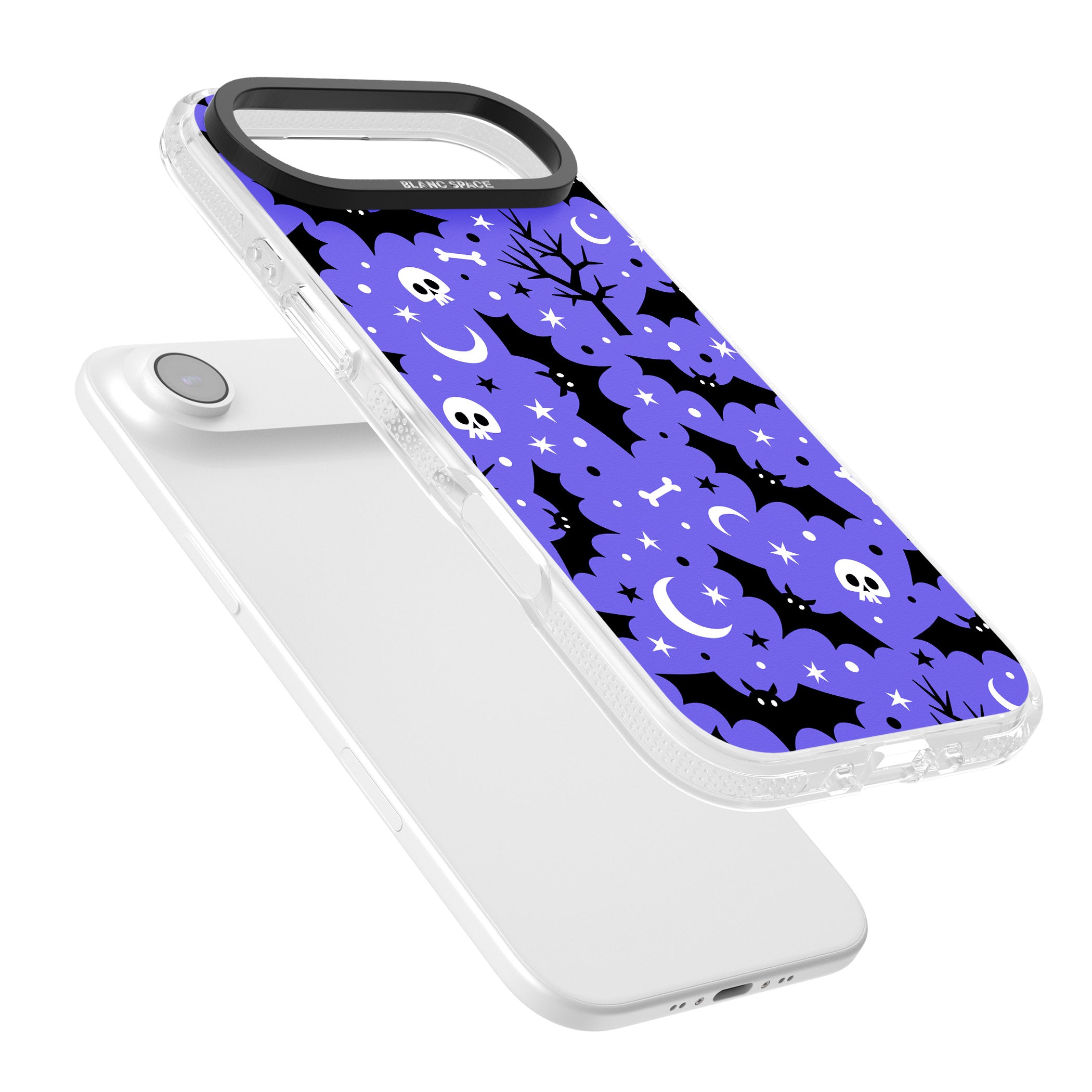 Bats N' Bones Pattern iPhone 17 Air Impact Air Clear Phone Case Colours