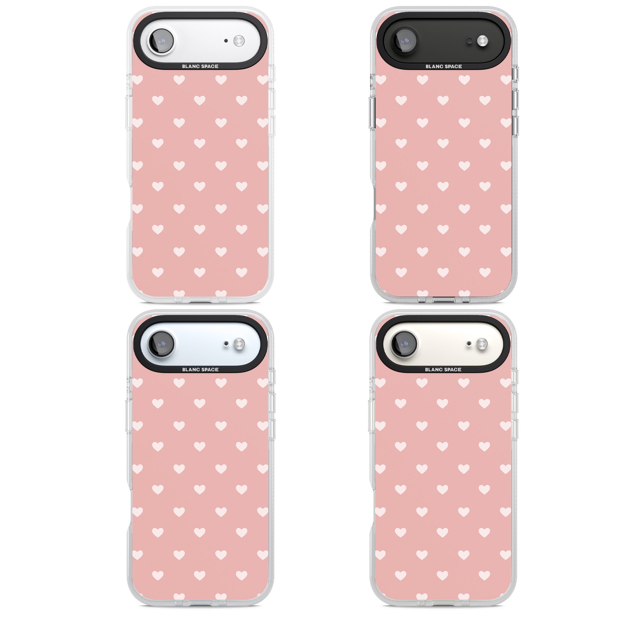 Small Heart Pattern: Pink iPhone 17 Air Impact Air Clear Phone Case APT Impact Protection