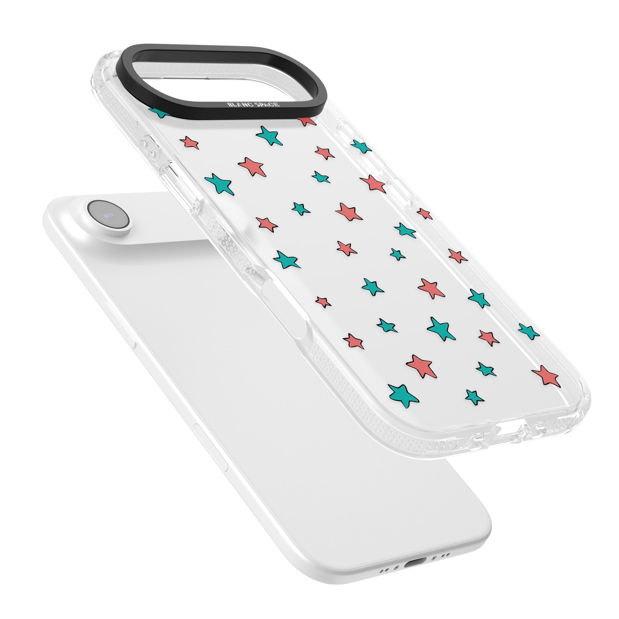 Heartstopper Stars Pattern iPhone 17 Air Impact Air Clear Phone Case Colours